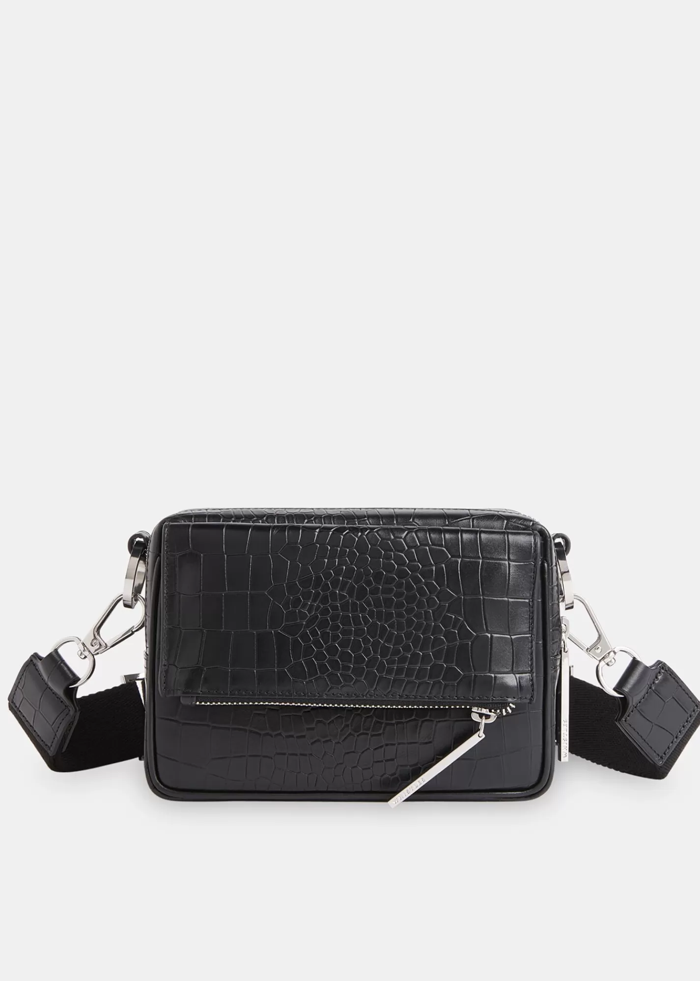 Whistles Small Bags & Clutches | Bibi Bags*Bibi Croc Crossbody Bag Black