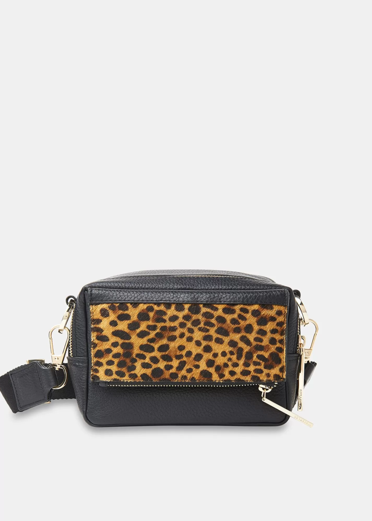 Whistles Small Bags & Clutches | Bibi Bags*Black Bibi Leopard Crossbody Bag Black/Multi