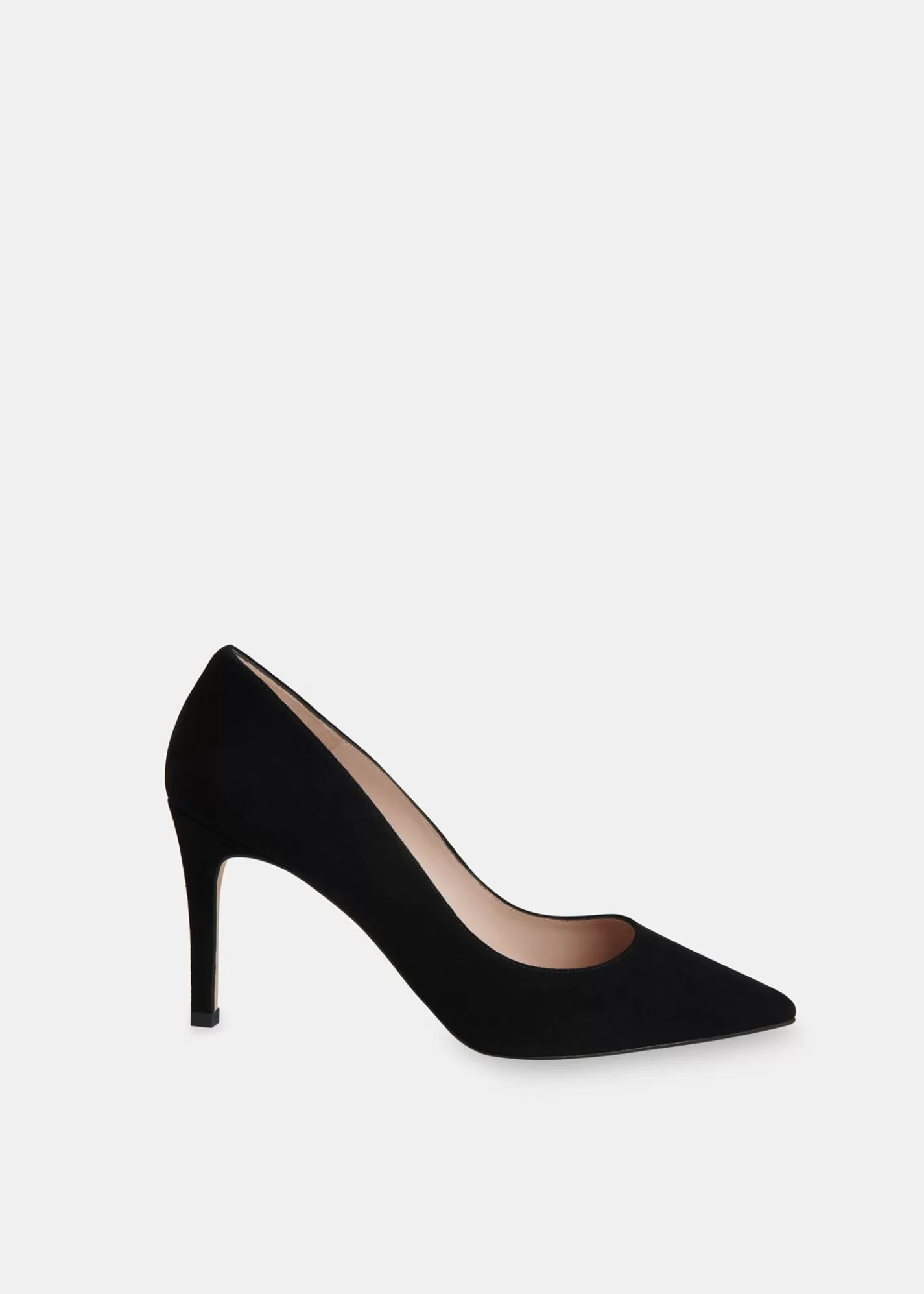 Whistles Heels*Corie Suede Heeled Pump Black