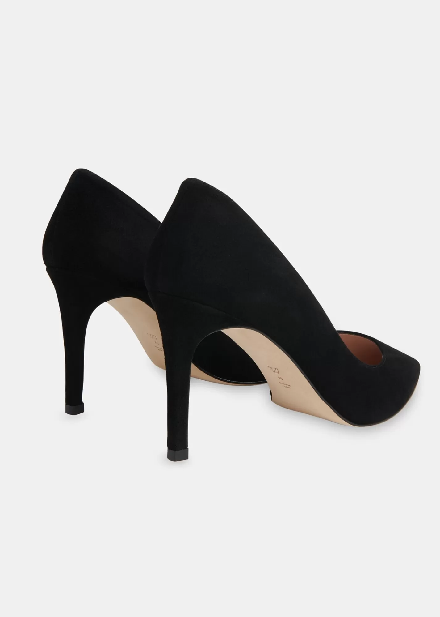 Whistles Heels*Corie Suede Heeled Pump Black