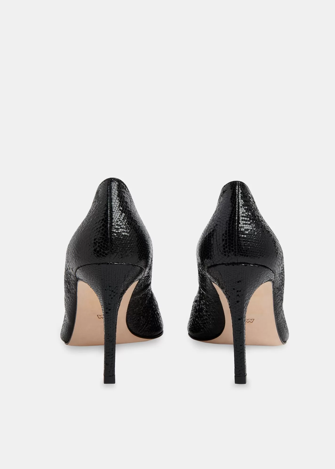 Whistles Heels*Corie Textured Heeled Pump Black