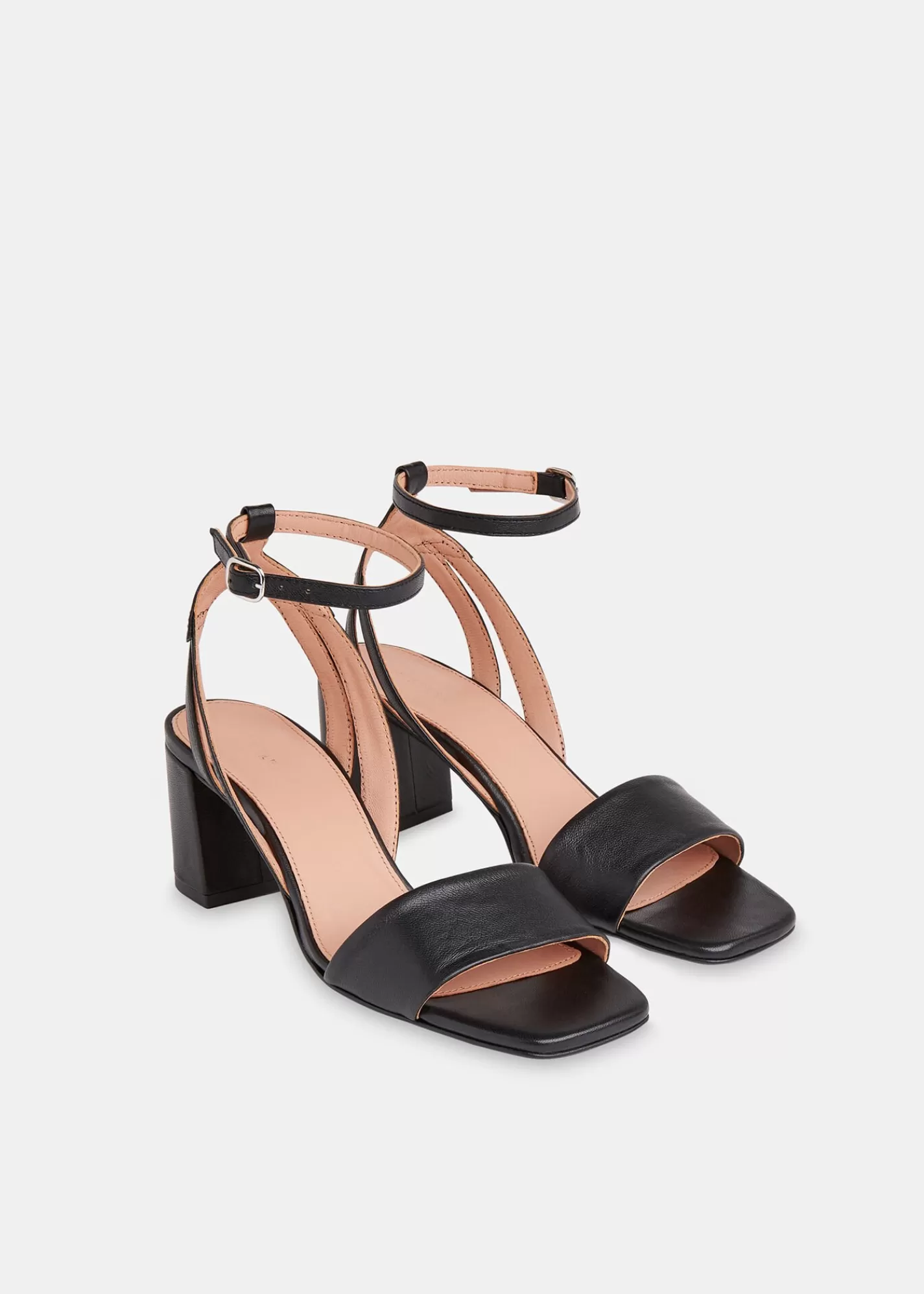 Whistles Heels | Leather*Eden Block Heel Sandal Black