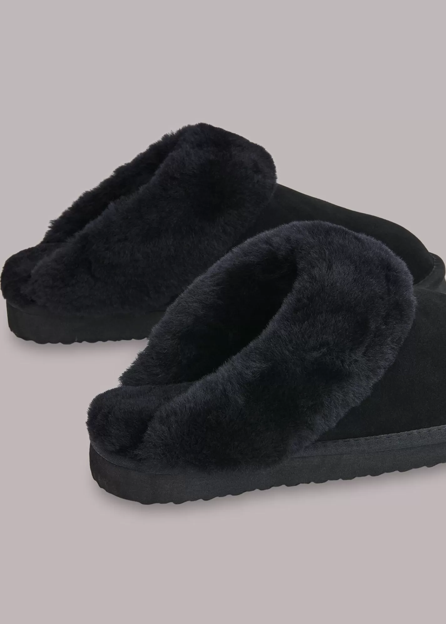 Whistles Slippers*Emilia Cuff Slipper Black