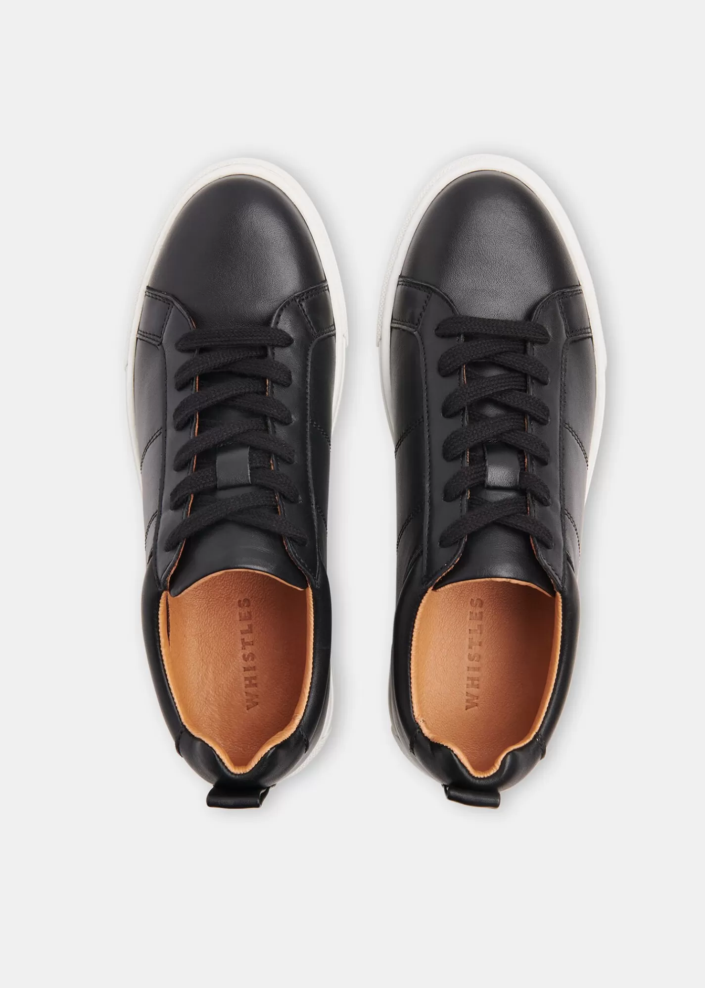 Whistles Trainers*Koki Lace Up Trainer Black