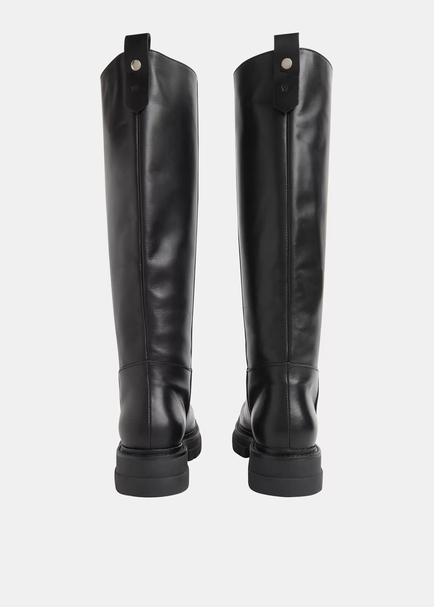 Whistles Boots | Leather*Maceo Lug Sole Knee High Boot Black