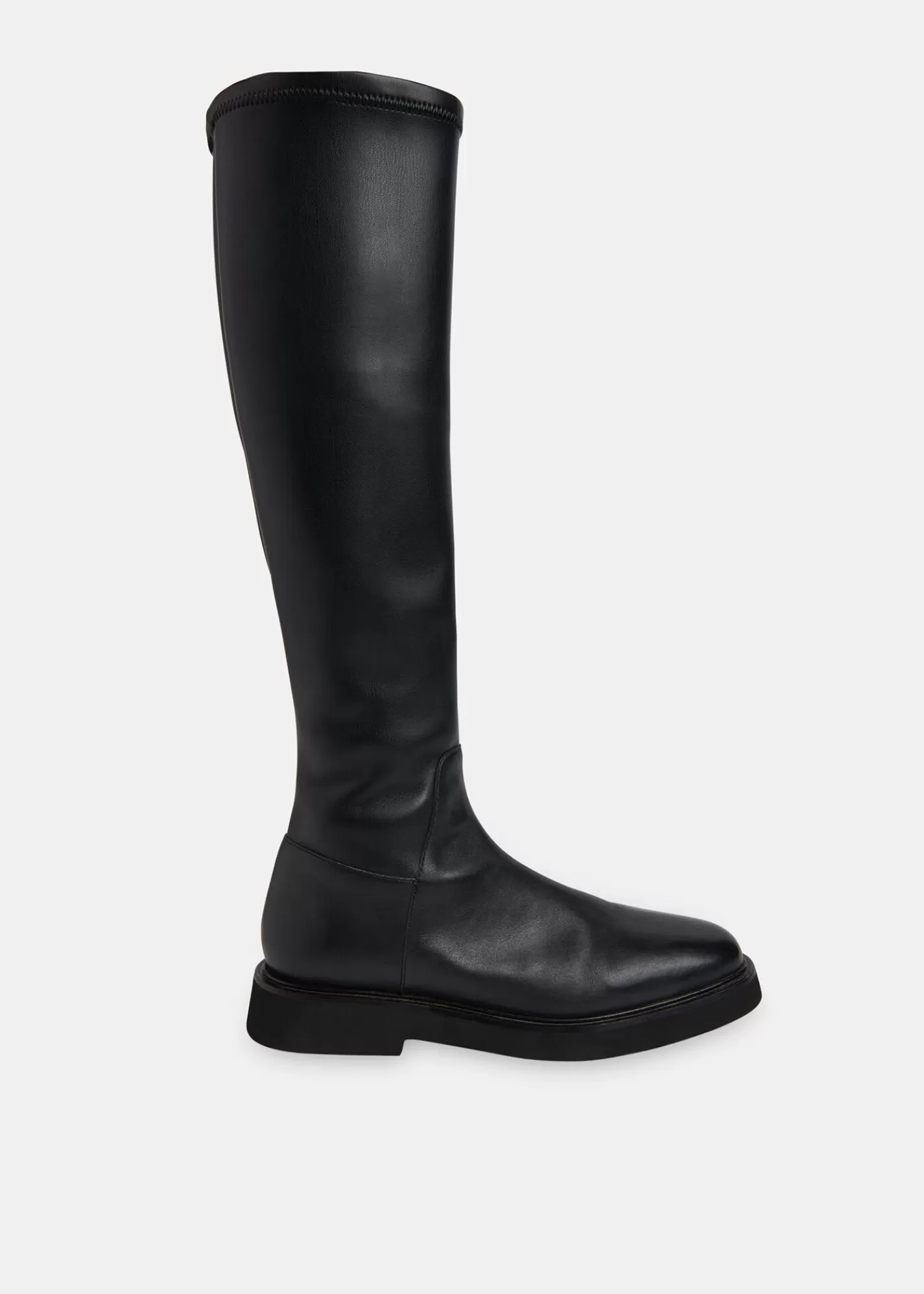 Whistles Boots | Leather*Quin Stretch Knee High Boot Black