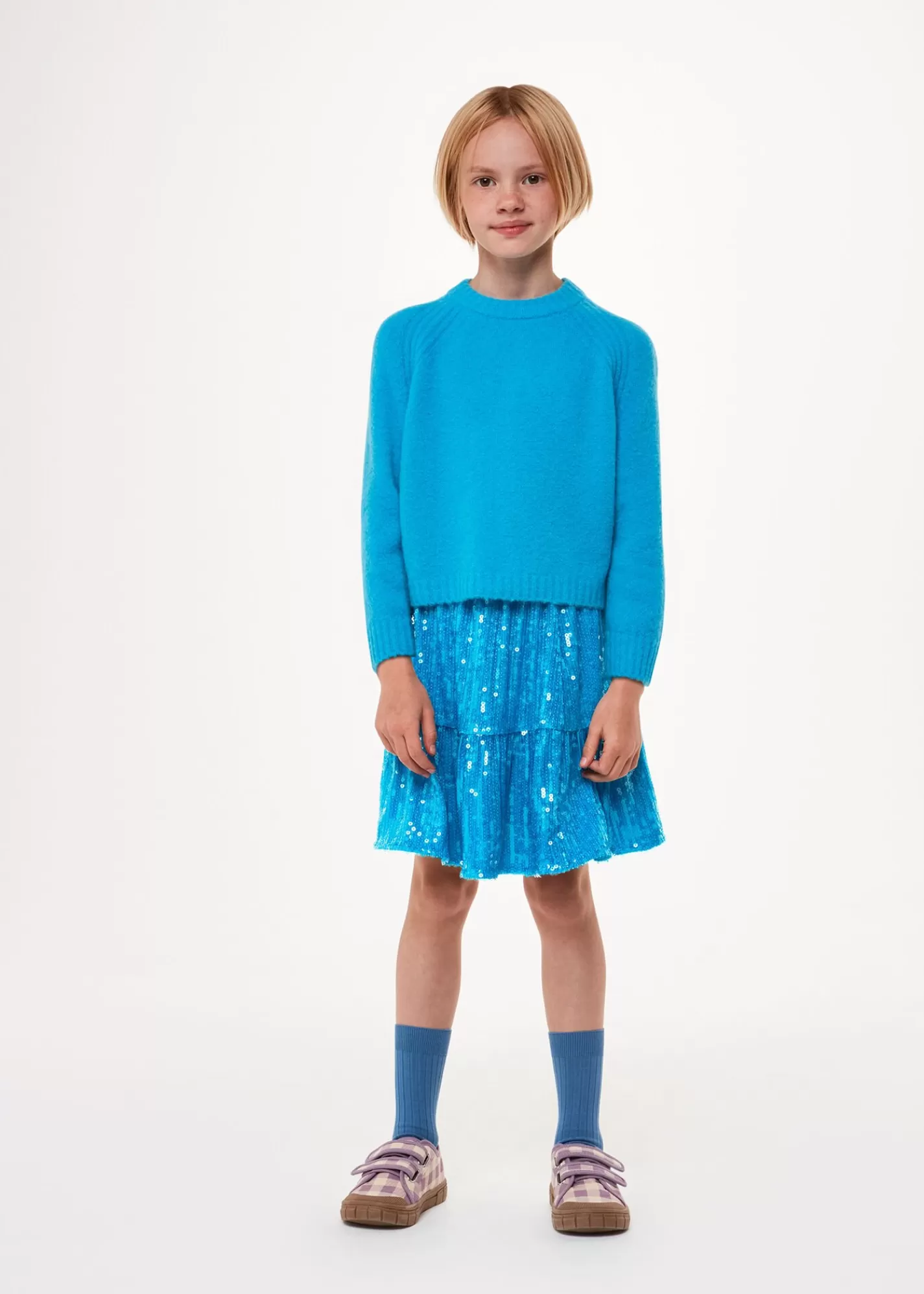 Whistles Bottoms*Isadora Sequin Skirt Blue