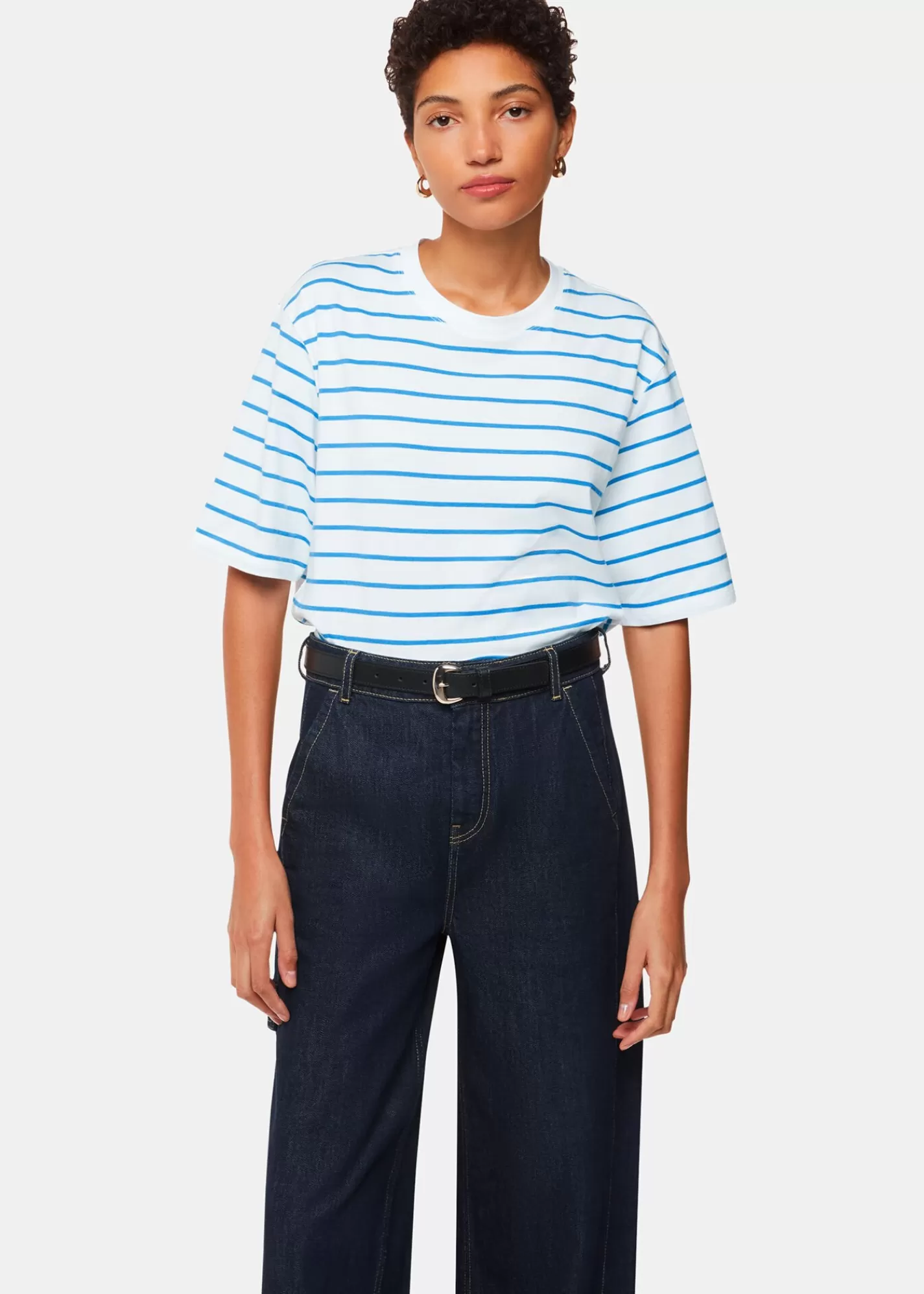 Whistles T-Shirts | Tops*Blue Stripe Short Sleeve T-shirt Blue/Multi