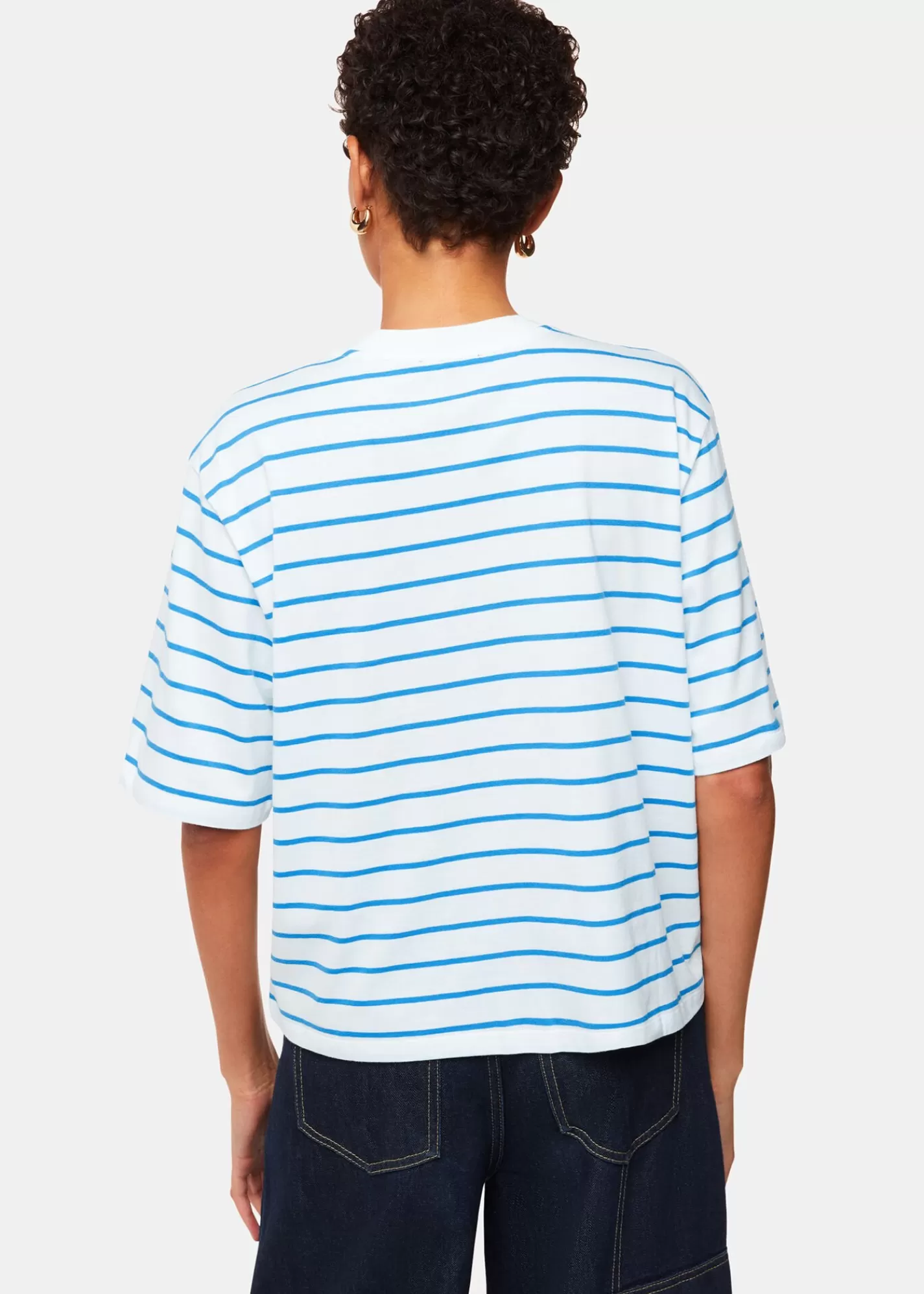 Whistles T-Shirts | Tops*Blue Stripe Short Sleeve T-shirt Blue/Multi