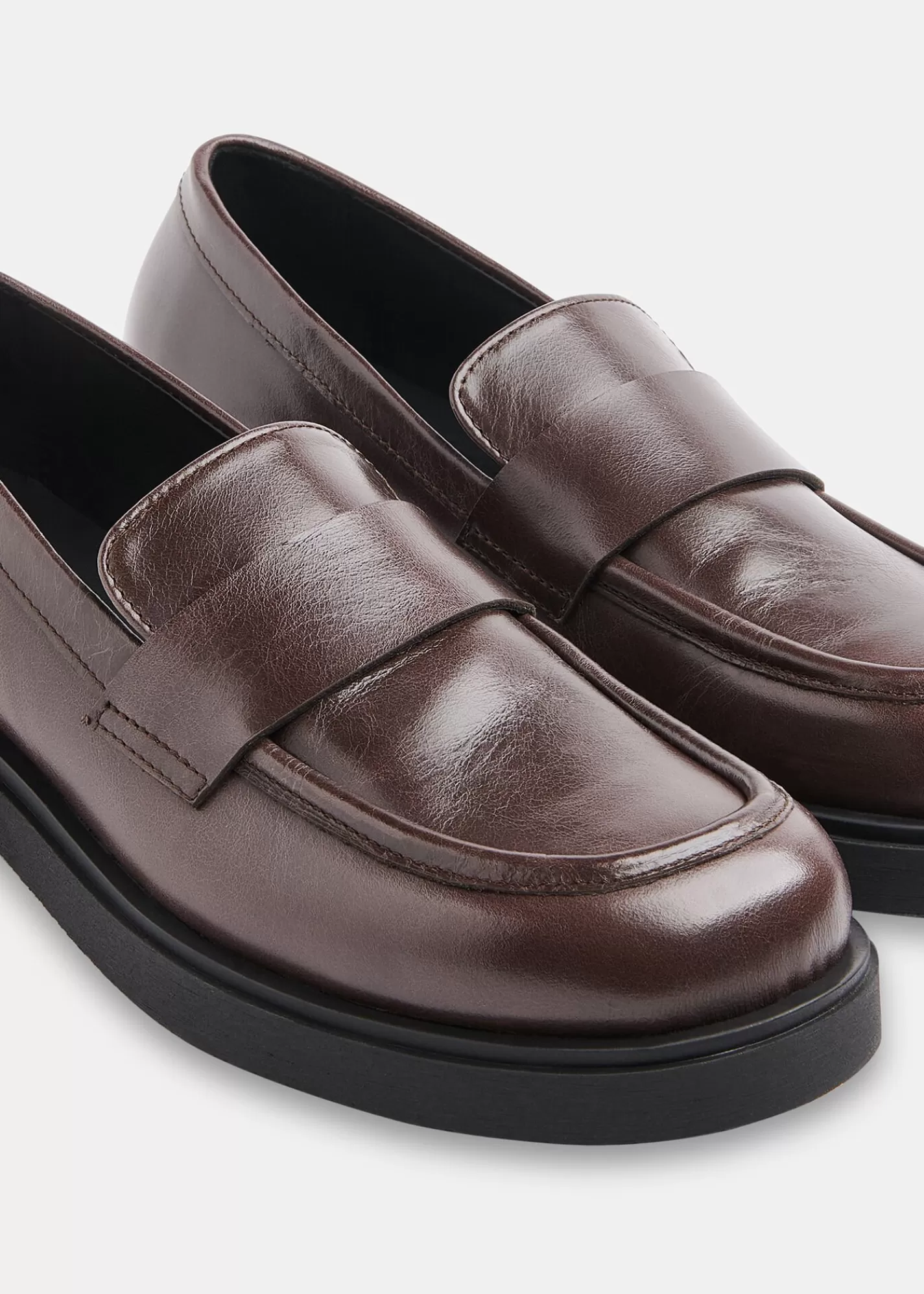 Whistles Flat Shoes | Leather*Ames Chunky Loafer Brown