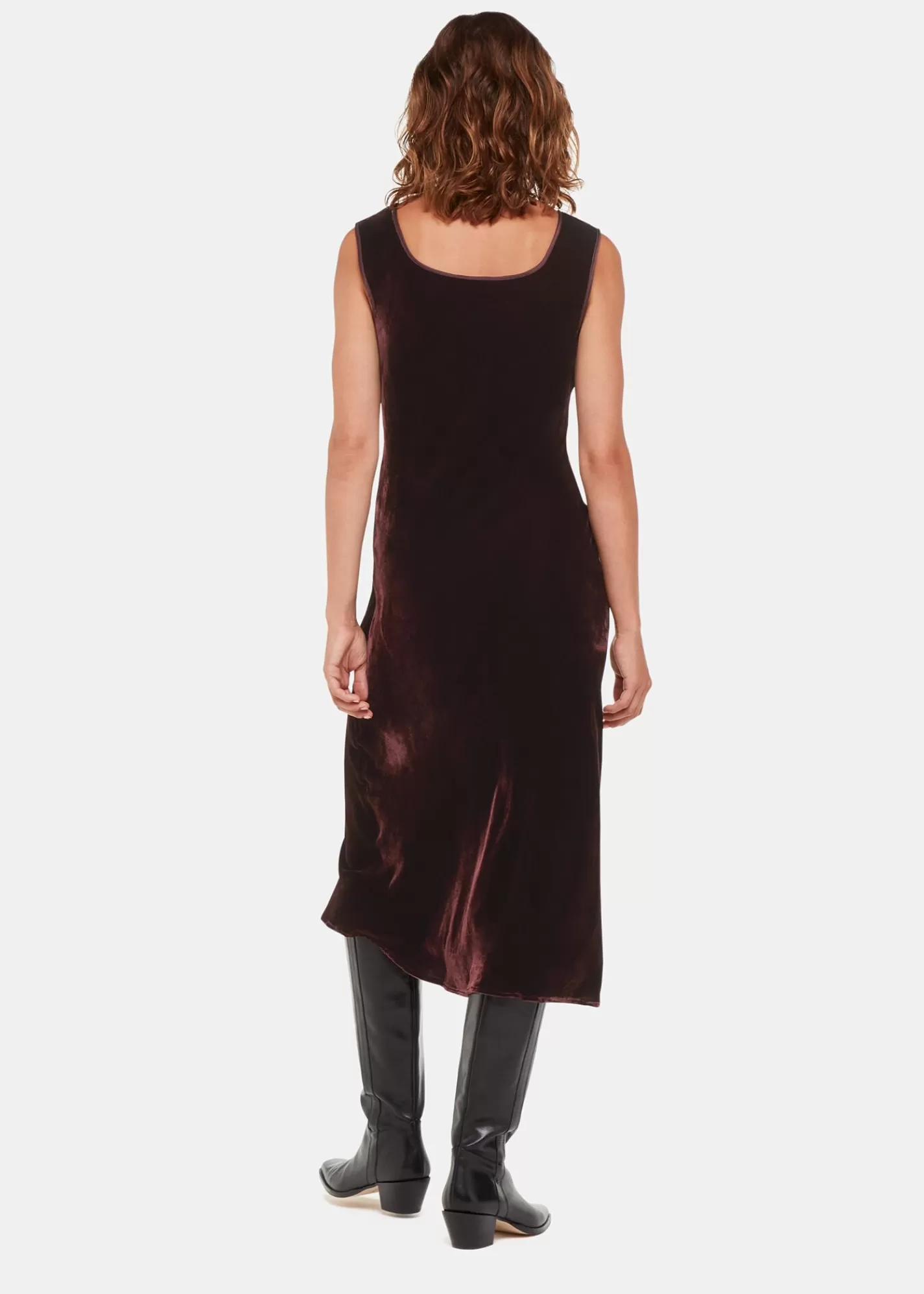 Whistles Dresses*Hai Velvet Sienna Dress Brown