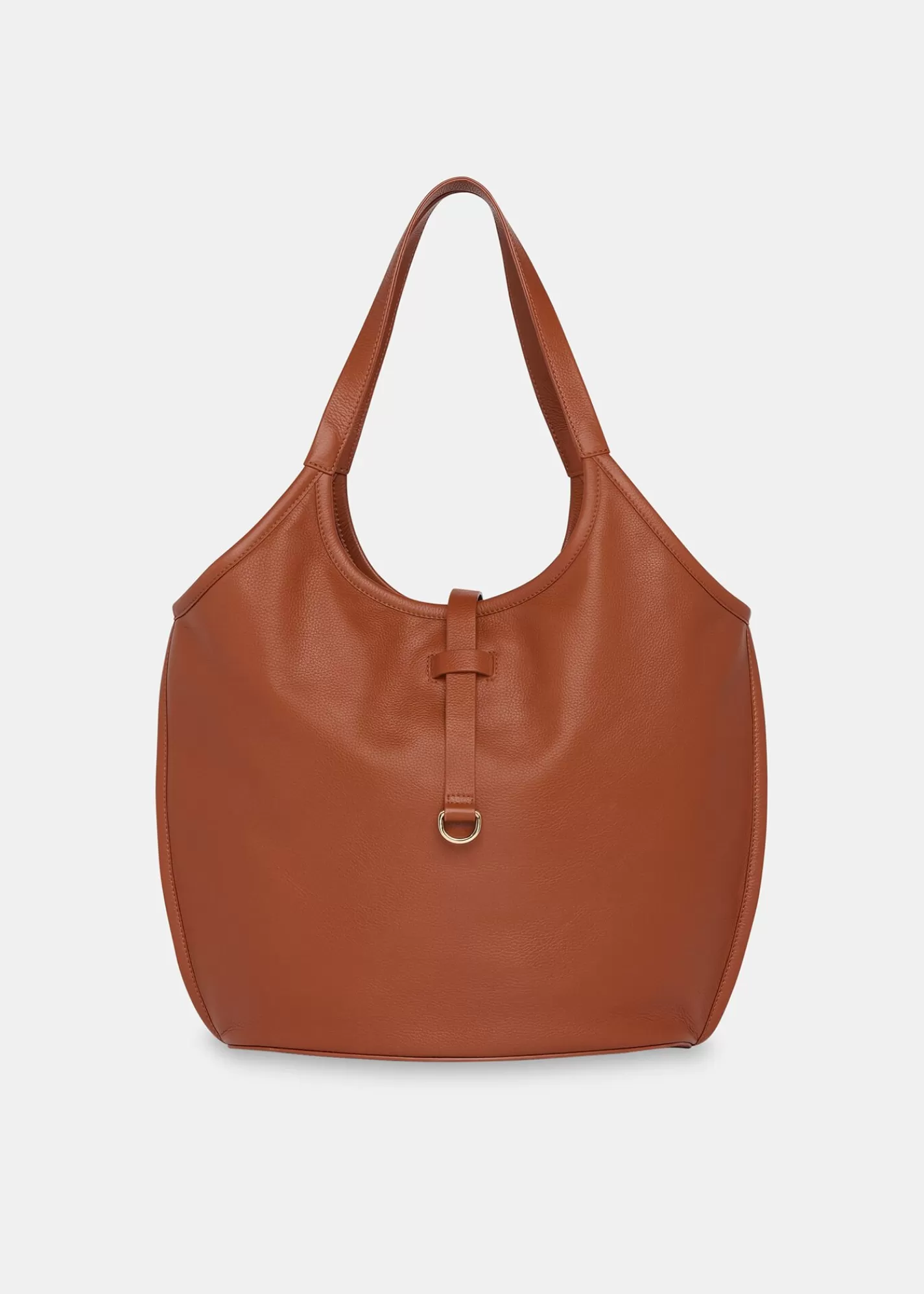 Whistles Shoulder Bags & Tote Bags | Leather*Leonora Tote Bag Brown