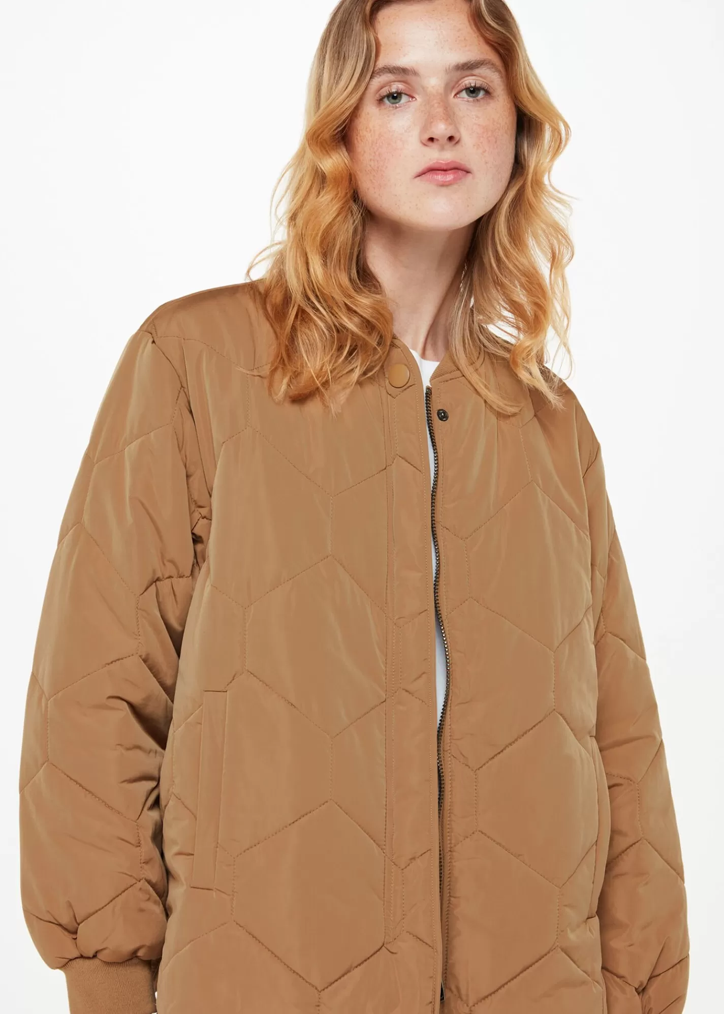 Whistles Coats & Jackets*Ida Short Quilted Coat Camel