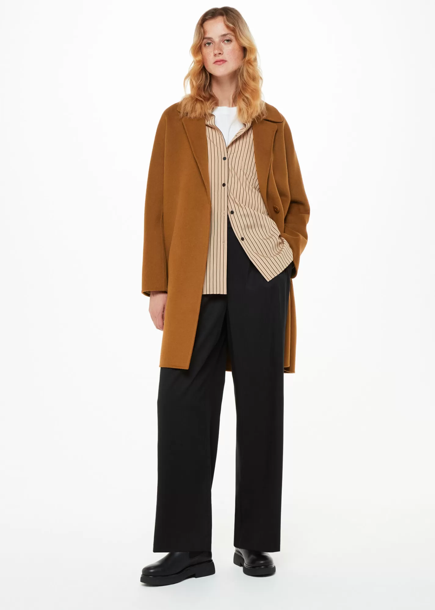 Whistles Coats & Jackets*Julia Wool Double Faced Coat Camel