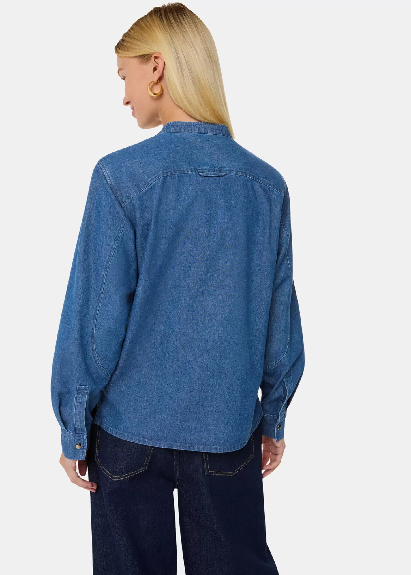 Whistles Shirts & Blouses | Tops*Pintuck Detail Shirt Denim