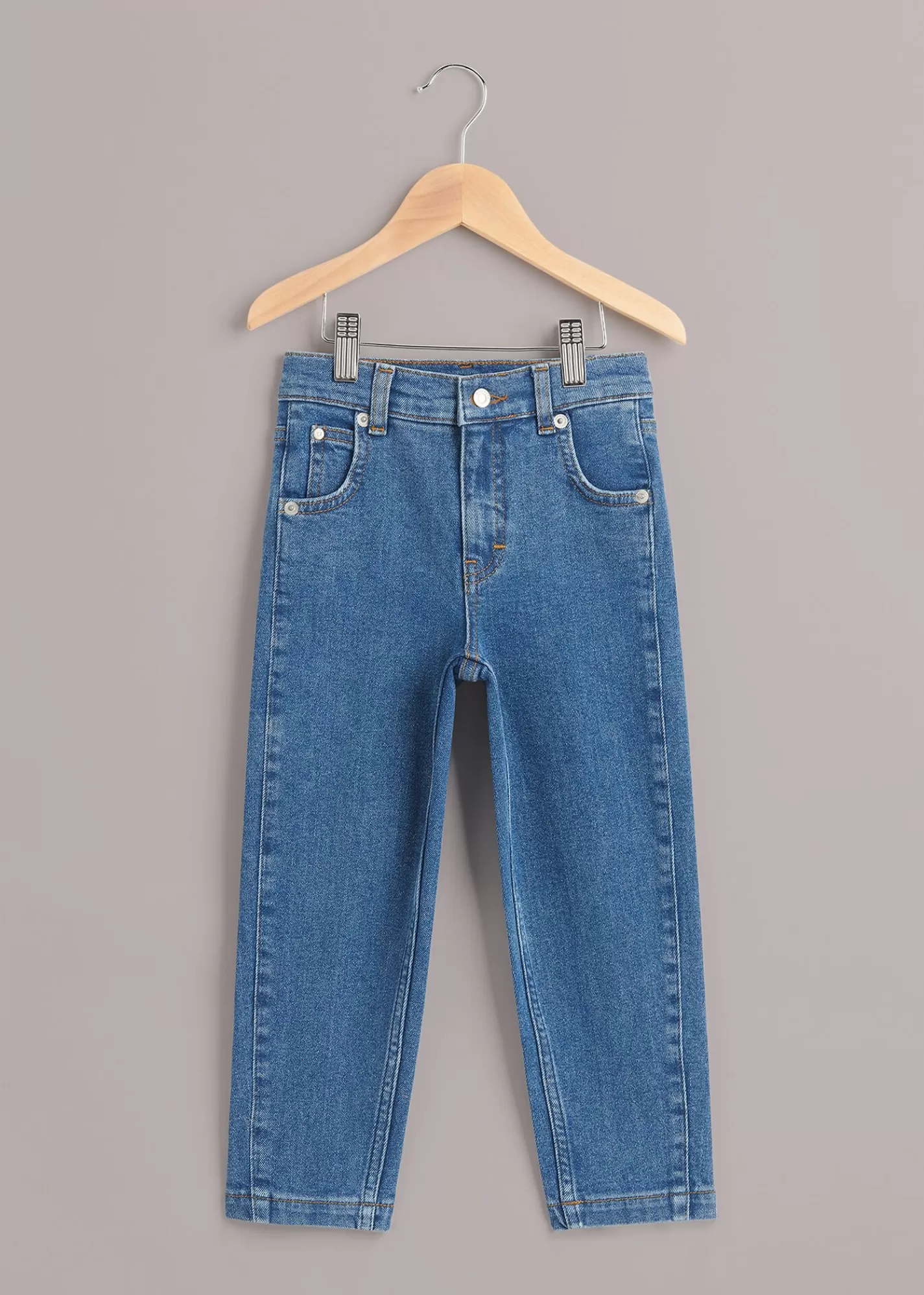 Whistles Bottoms*Stretch Barrel Leg Jean Denim