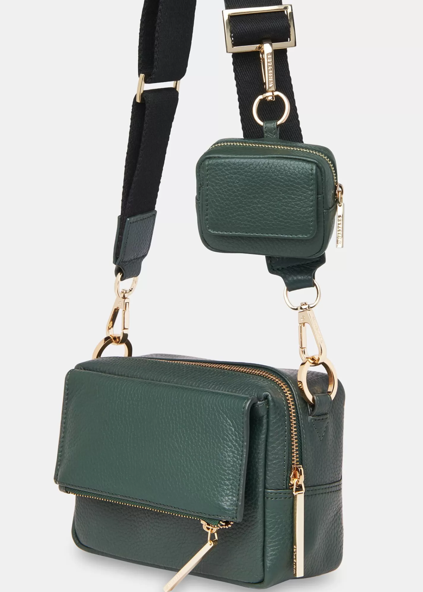 Whistles Bibi Bags*Bibi Keyring Green