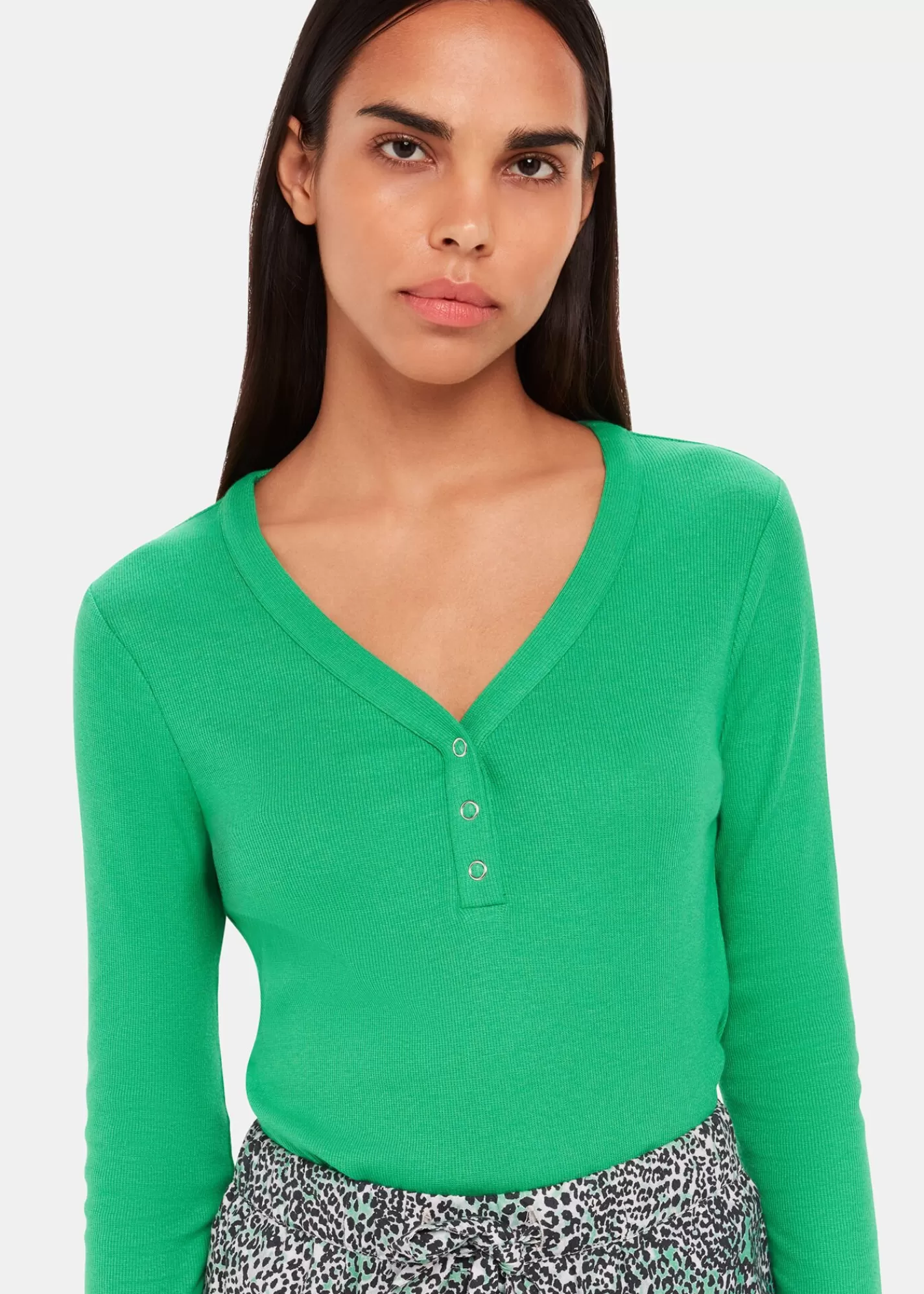 Whistles Pyjamas | Tops*V Neck Pyjama Top Green