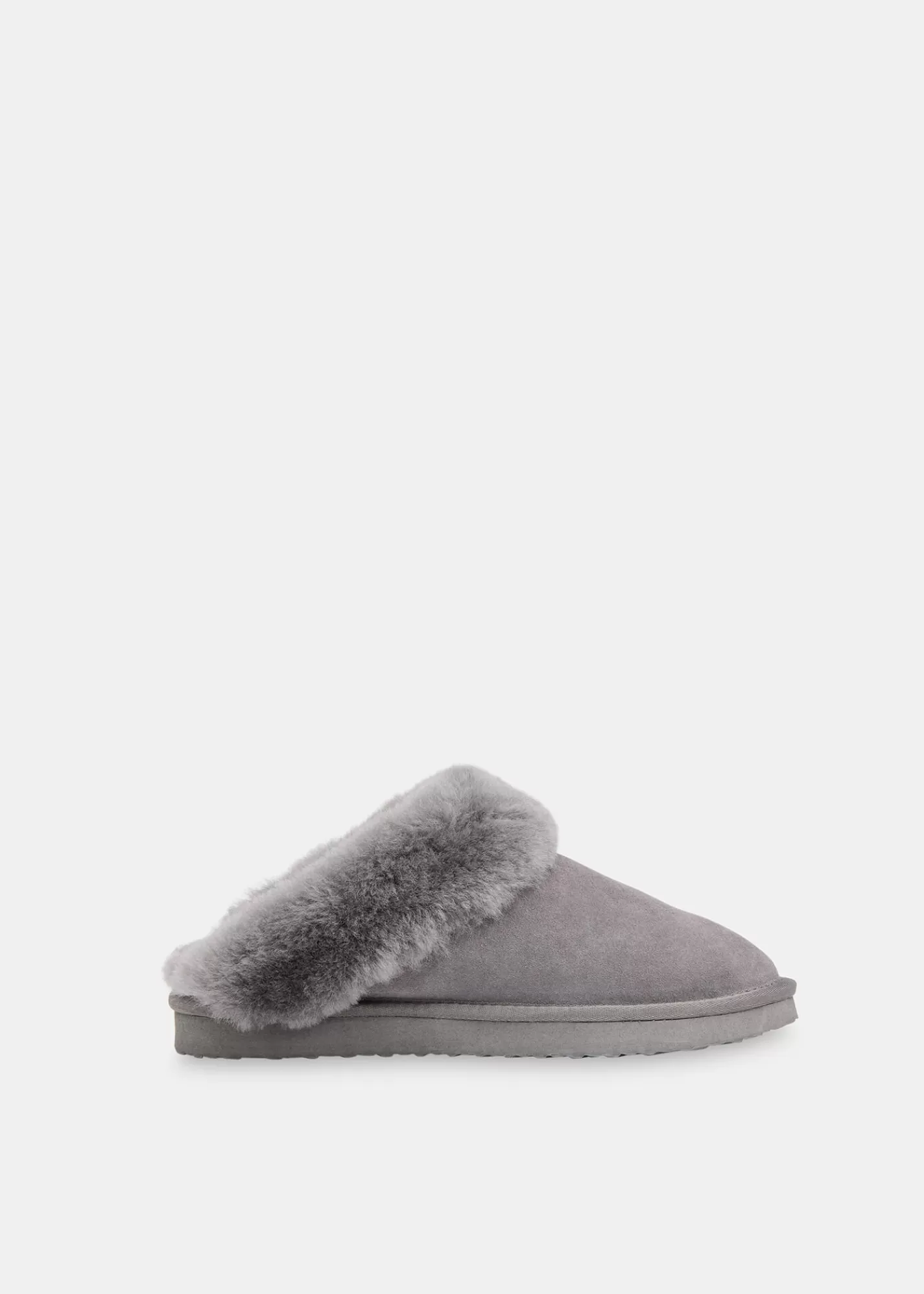 Whistles Slippers*Emilia Cuff Slipper Grey