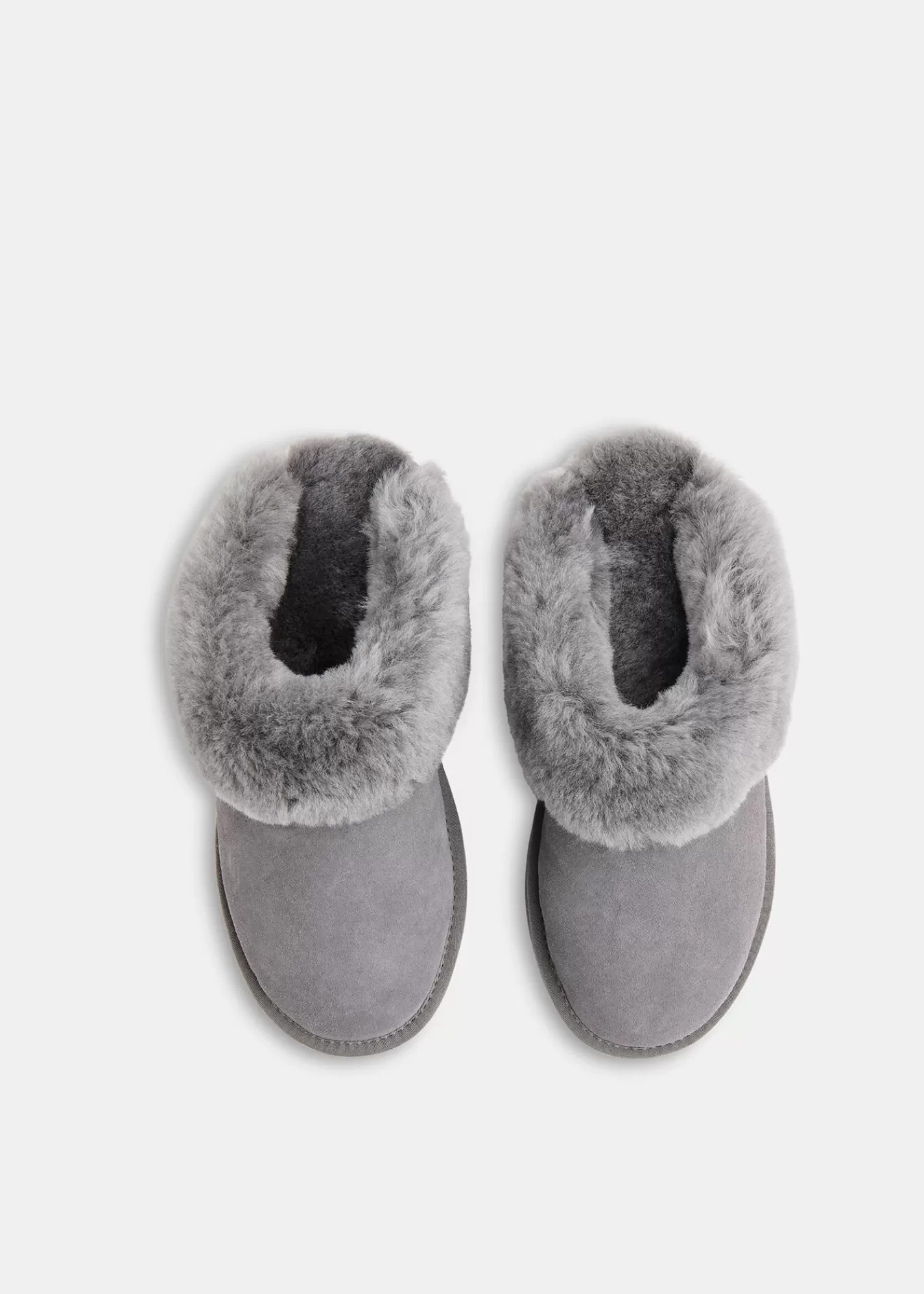 Whistles Slippers*Emilia Cuff Slipper Grey