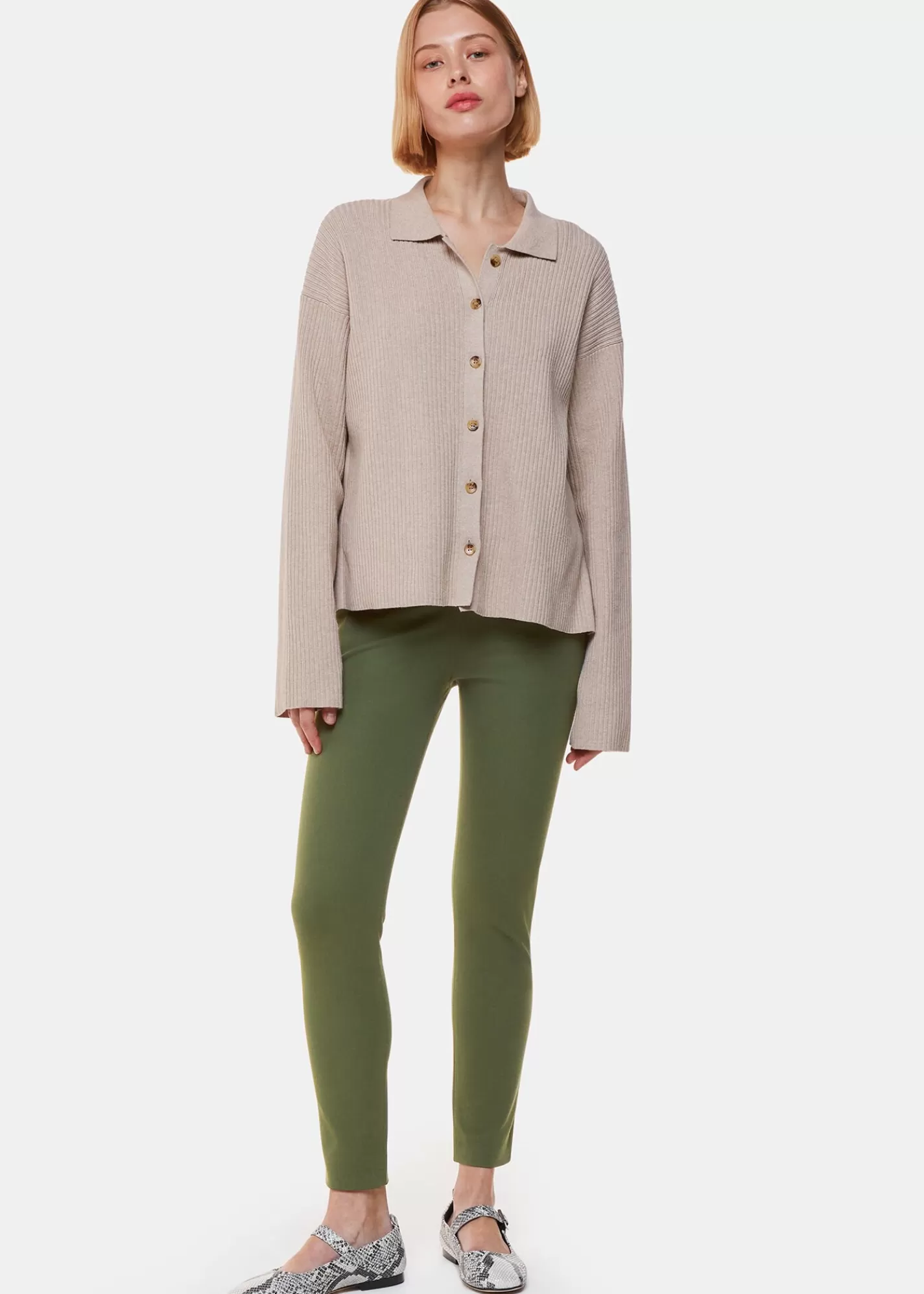 Whistles Trousers*Super Stretch Trouser Khaki