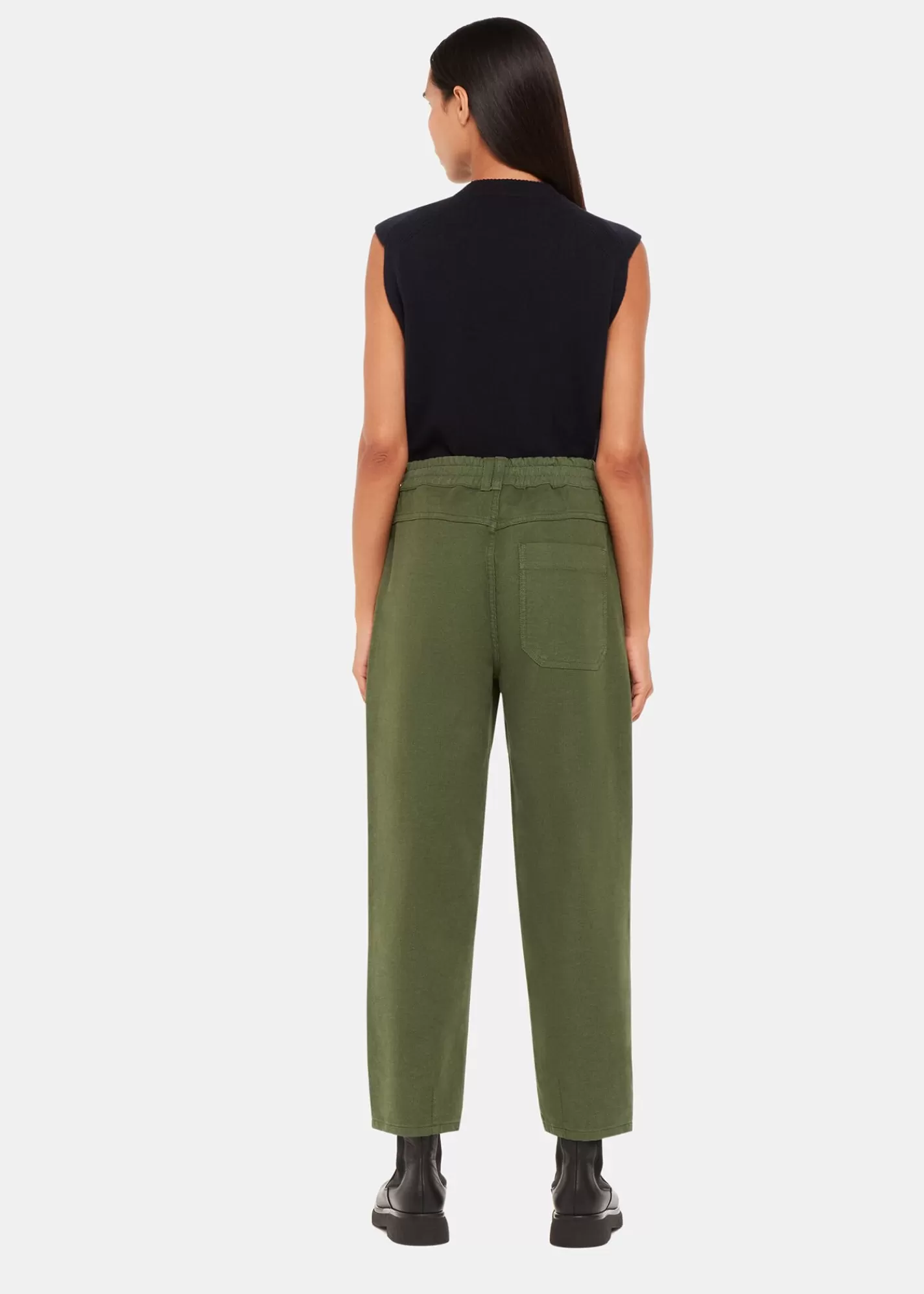 Whistles Trousers*Tessa Casual Trouser Khaki