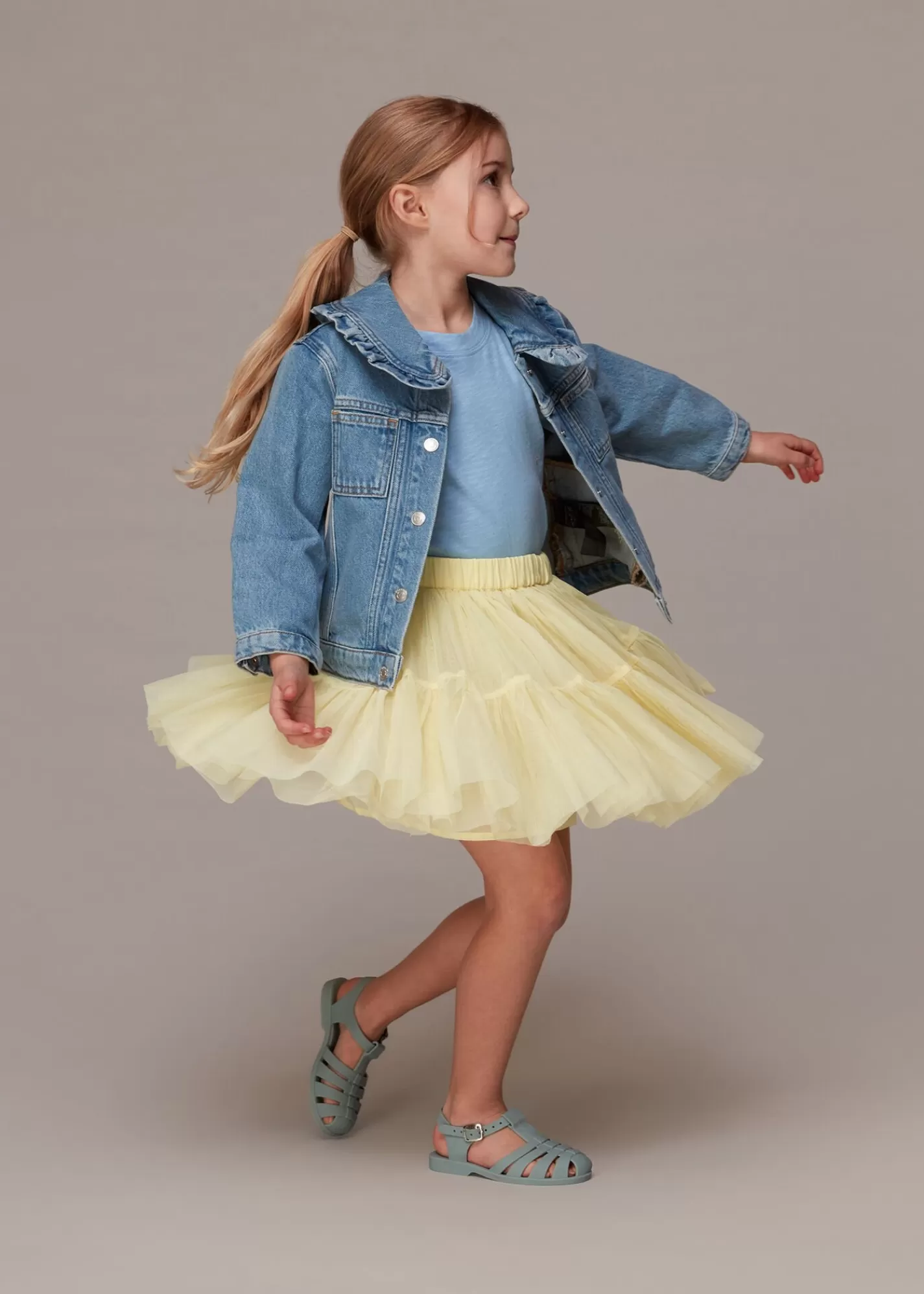 Whistles Bottoms*Izzy Tulle Skirt Lemon