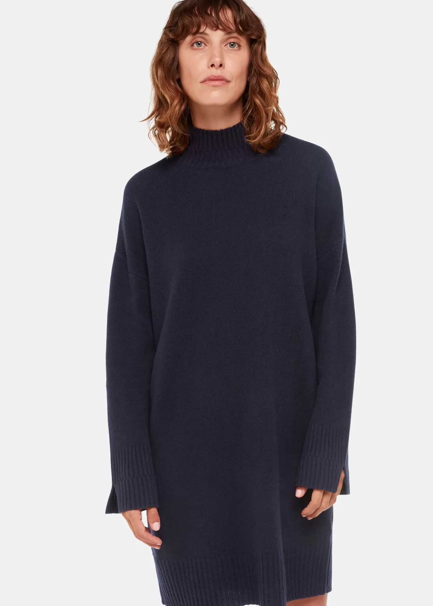 Whistles Dresses*Amelia Wool Knitted Dress Navy