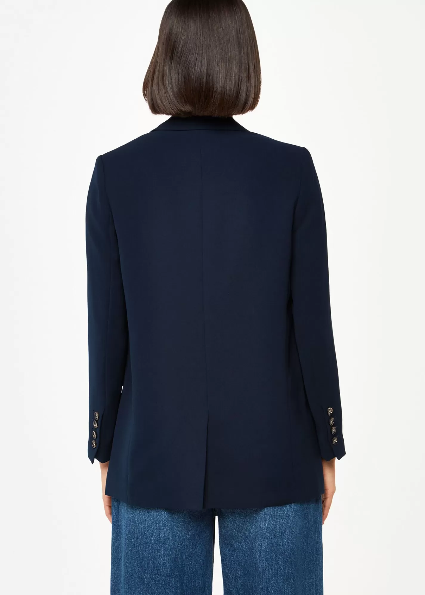 Whistles Tailoring | Coats & Jackets*Crepe Boyfriend Blazer Navy