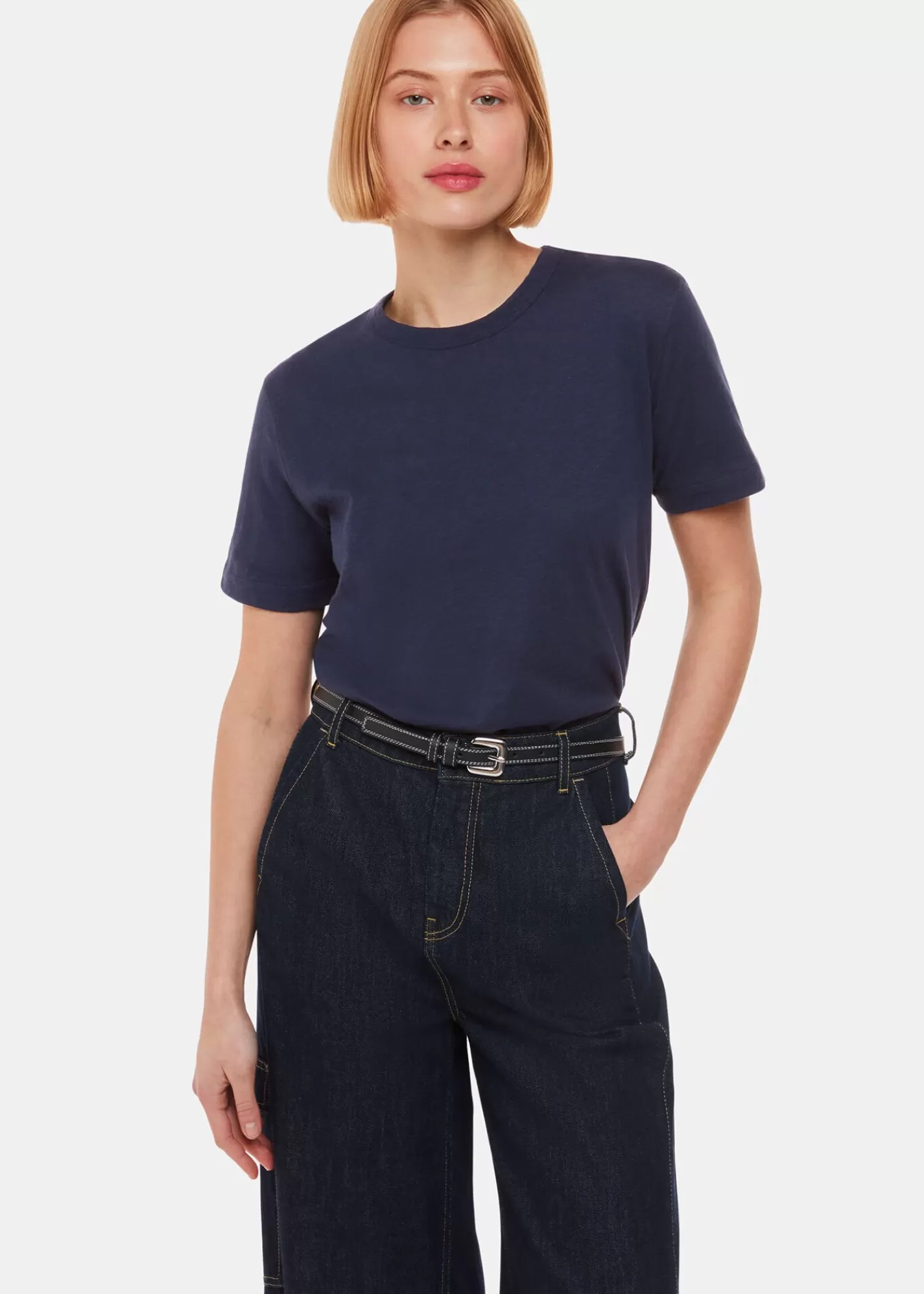 Whistles T-Shirts | Tops*Emily Ultimate T-Shirt Navy