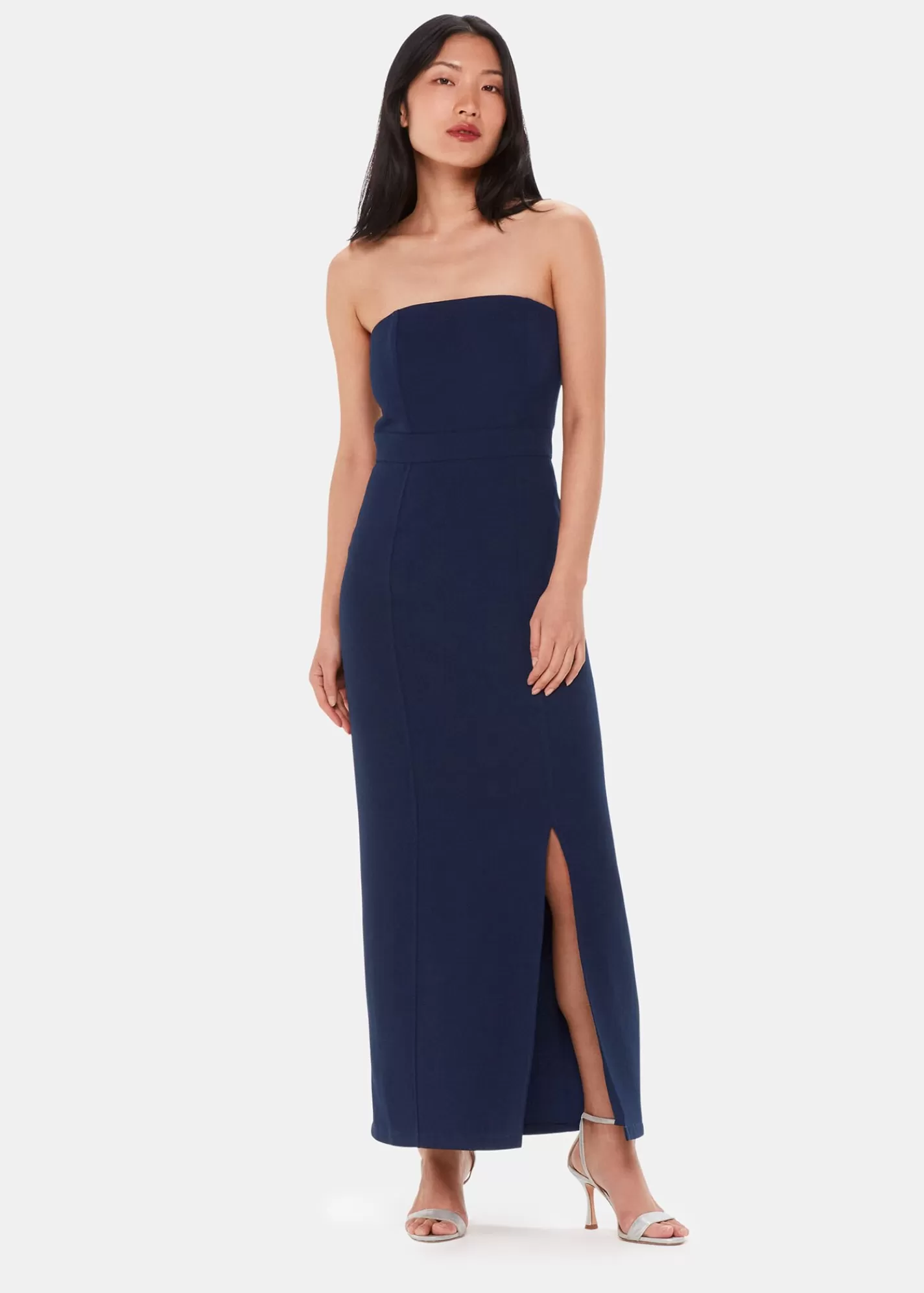 Whistles Dresses*Gemma Strapless Maxi Dress Navy