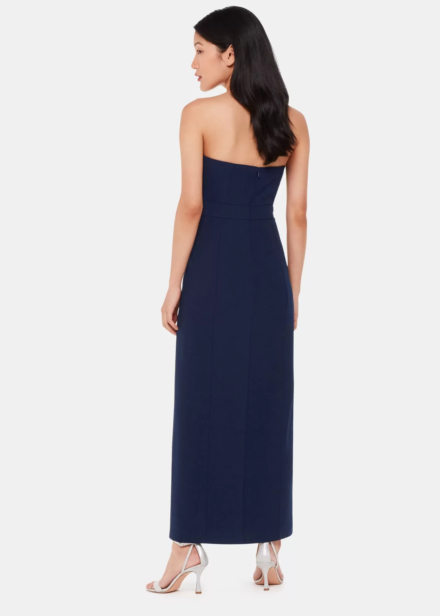 Whistles Dresses*Gemma Strapless Maxi Dress Navy