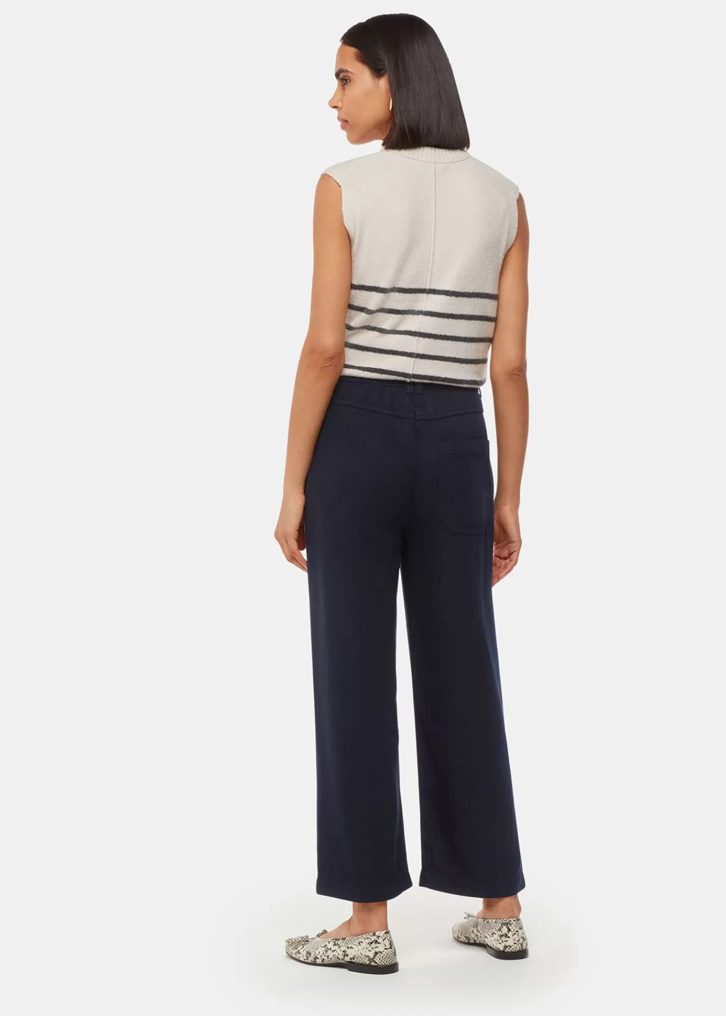 Whistles Trousers*Georgia Casual Trouser Navy