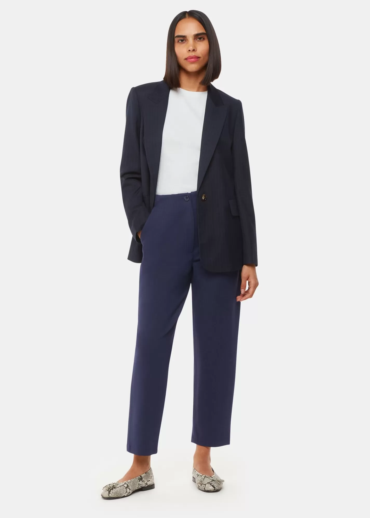 Whistles Trousers*Lila Ponte Trouser Navy