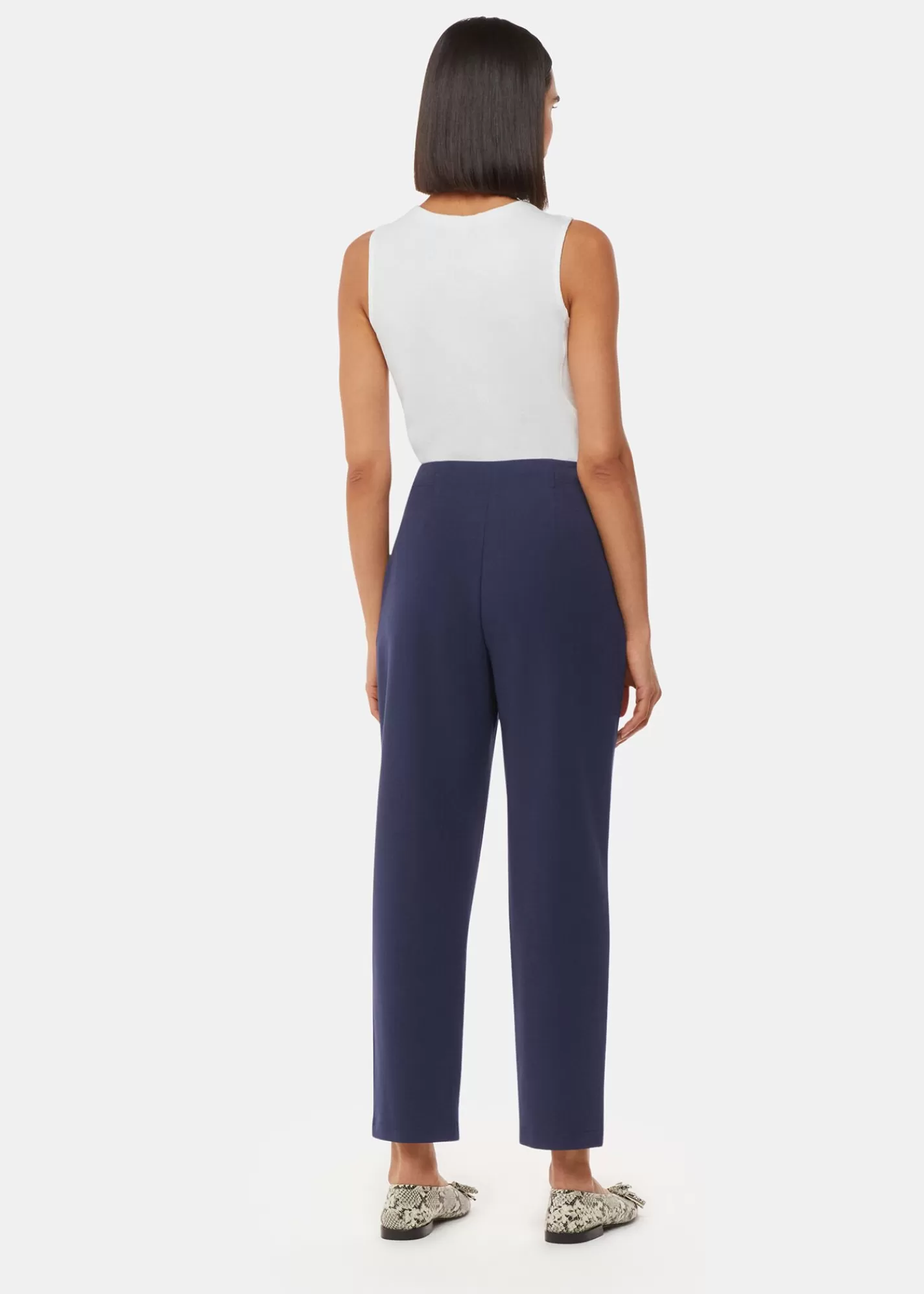 Whistles Trousers*Lila Ponte Trouser Navy