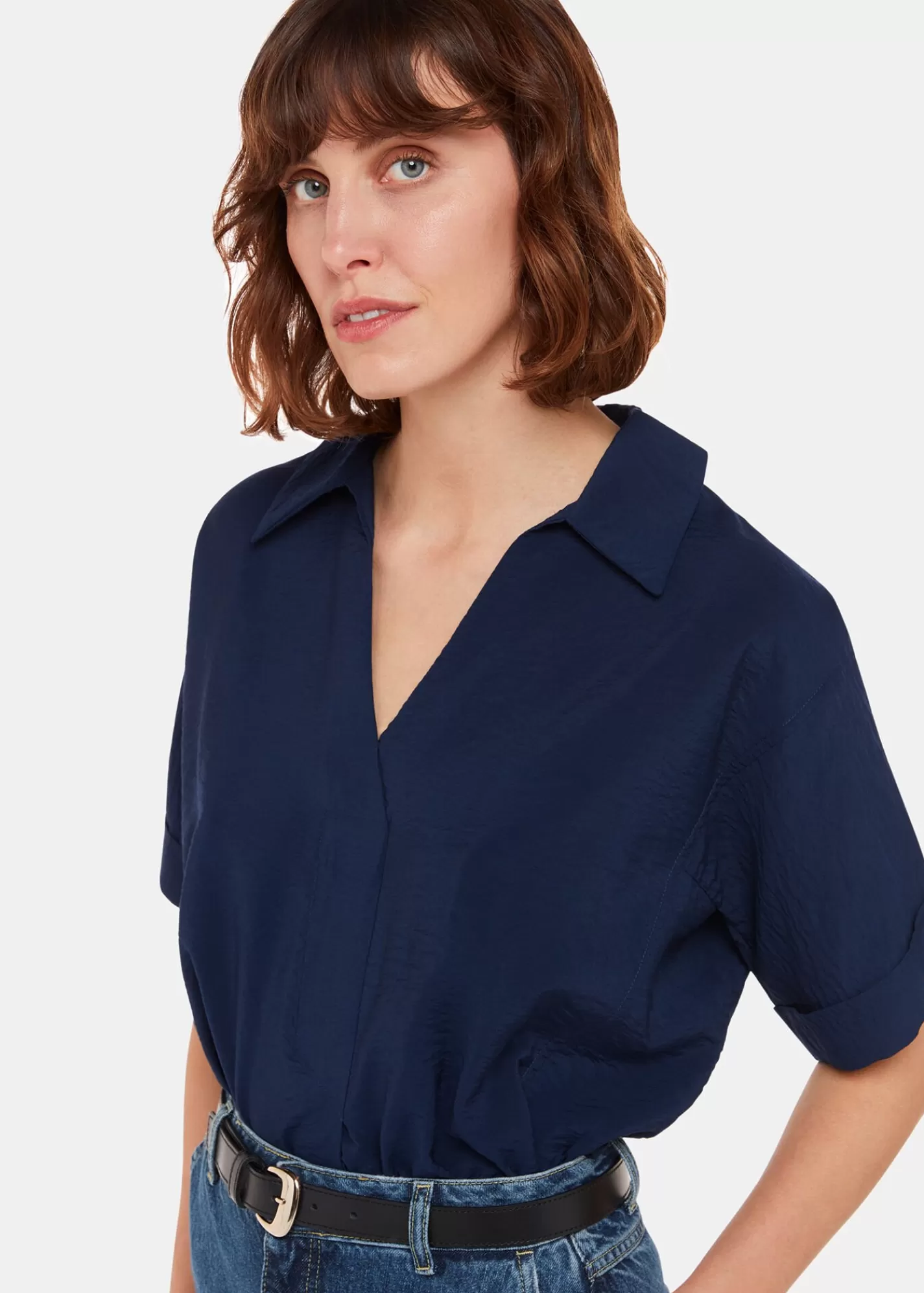 Whistles Shirts & Blouses | Tops*Sasha Relaxed Shirt Navy