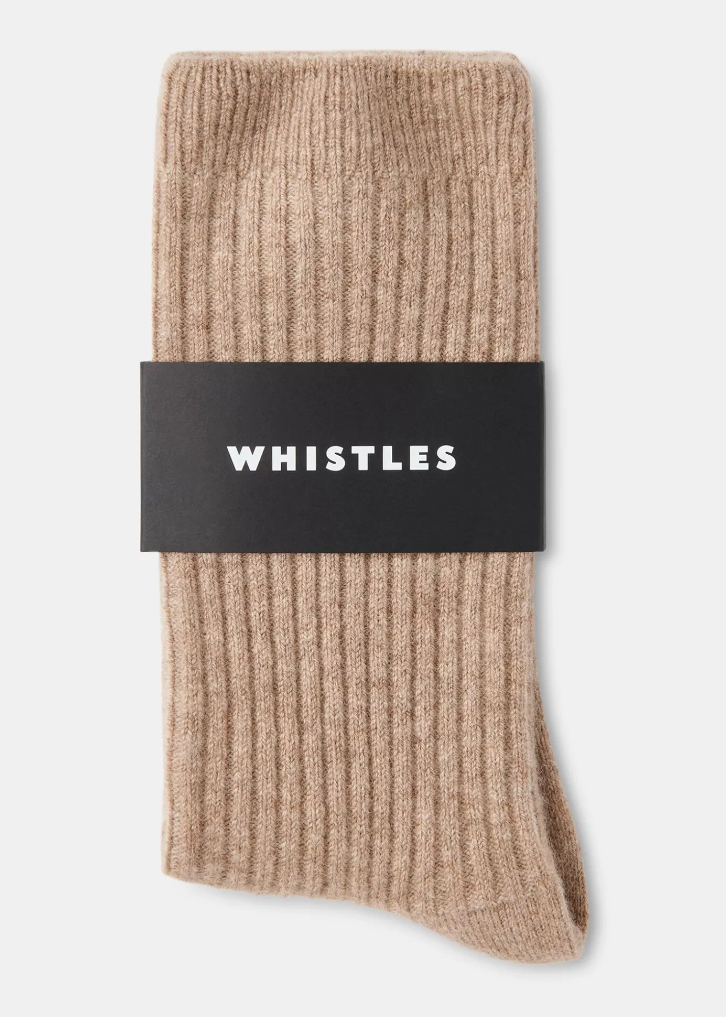 Whistles Socks & Tights*Cashmere Ribbed Socks Neutral