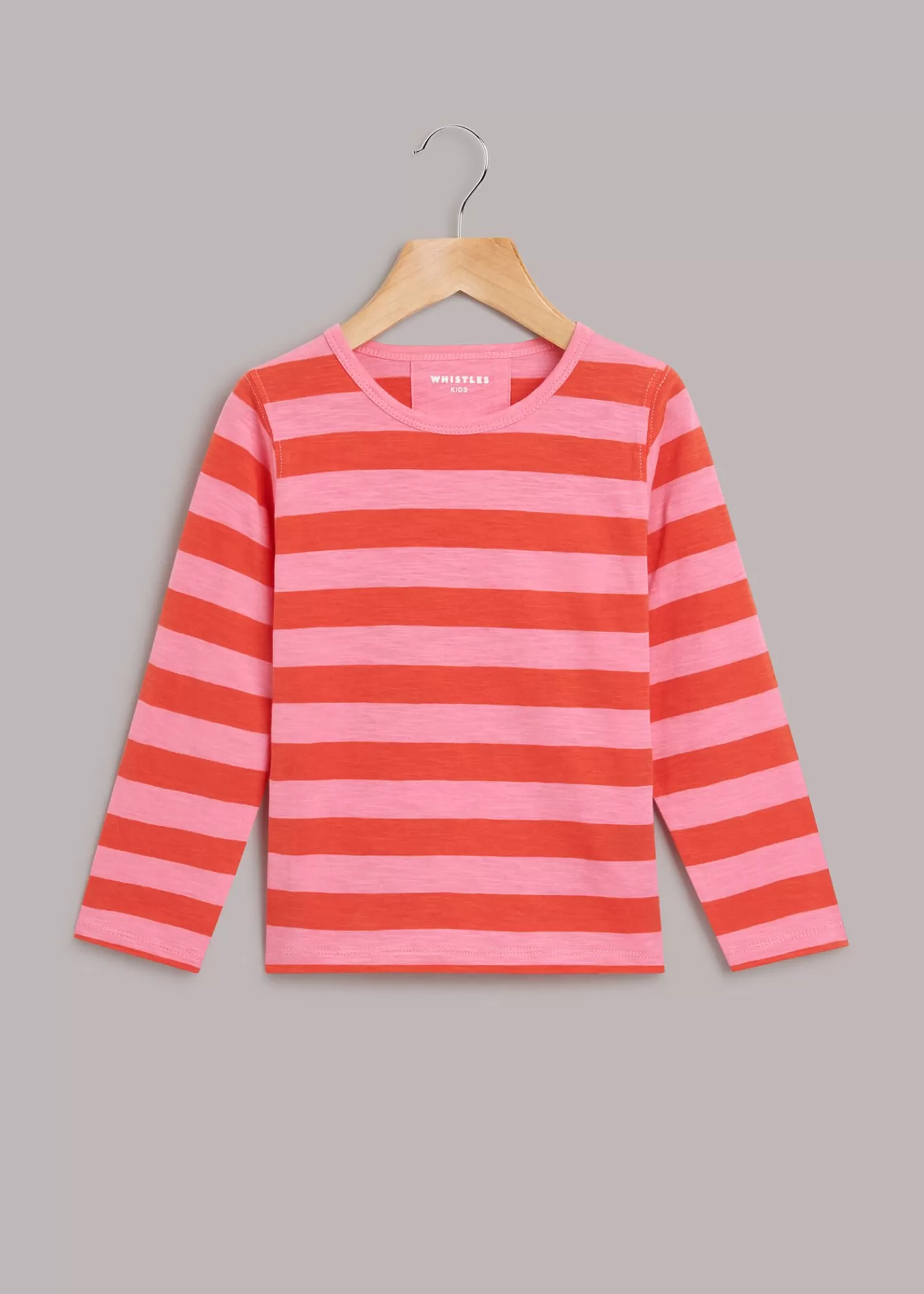 Whistles T-Shirts | Tops*Pink Stripe Long Sleeve Tee Pink/Multi