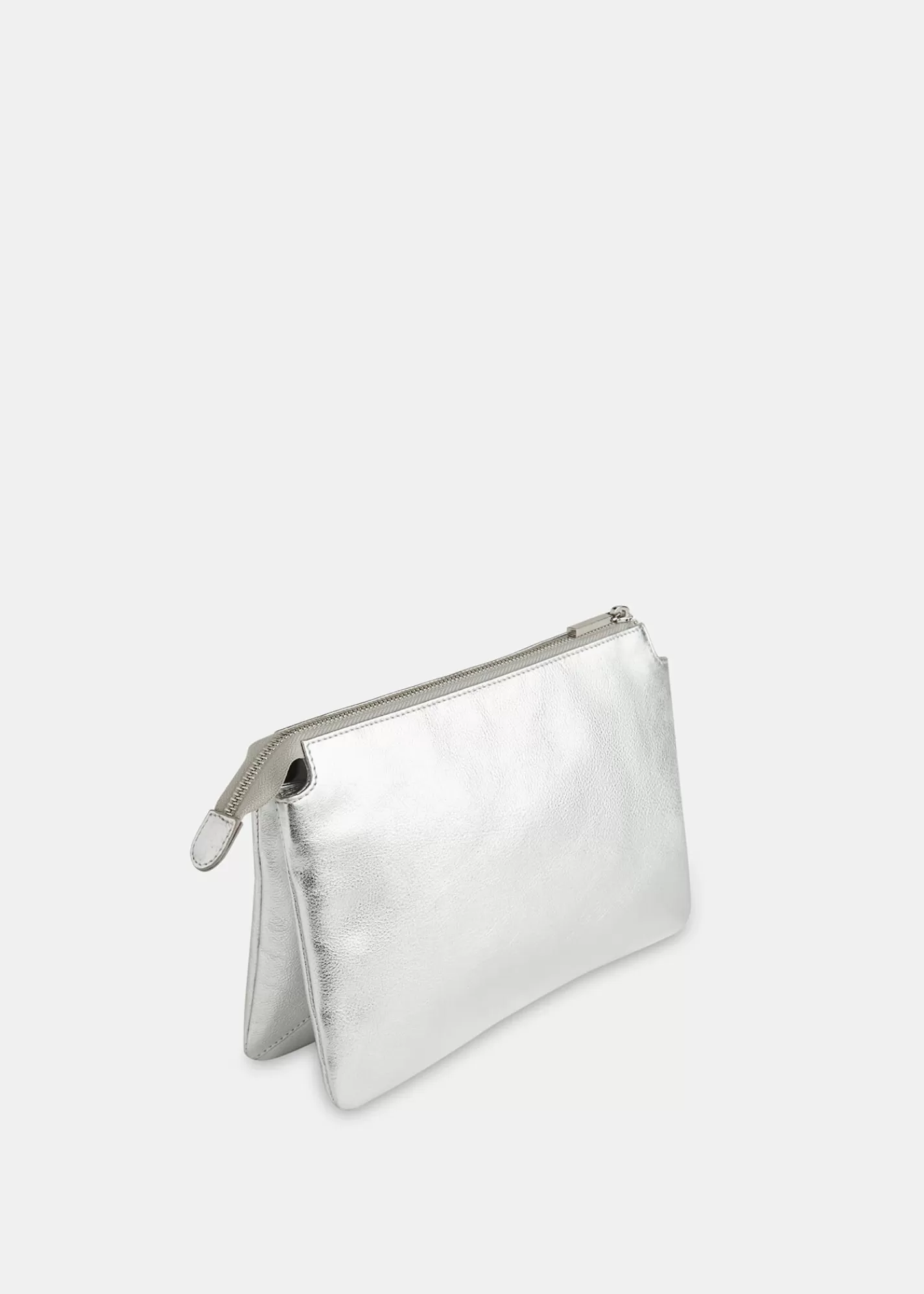 Whistles Small Bags & Clutches*Elita Double Pouch Clutch Silver