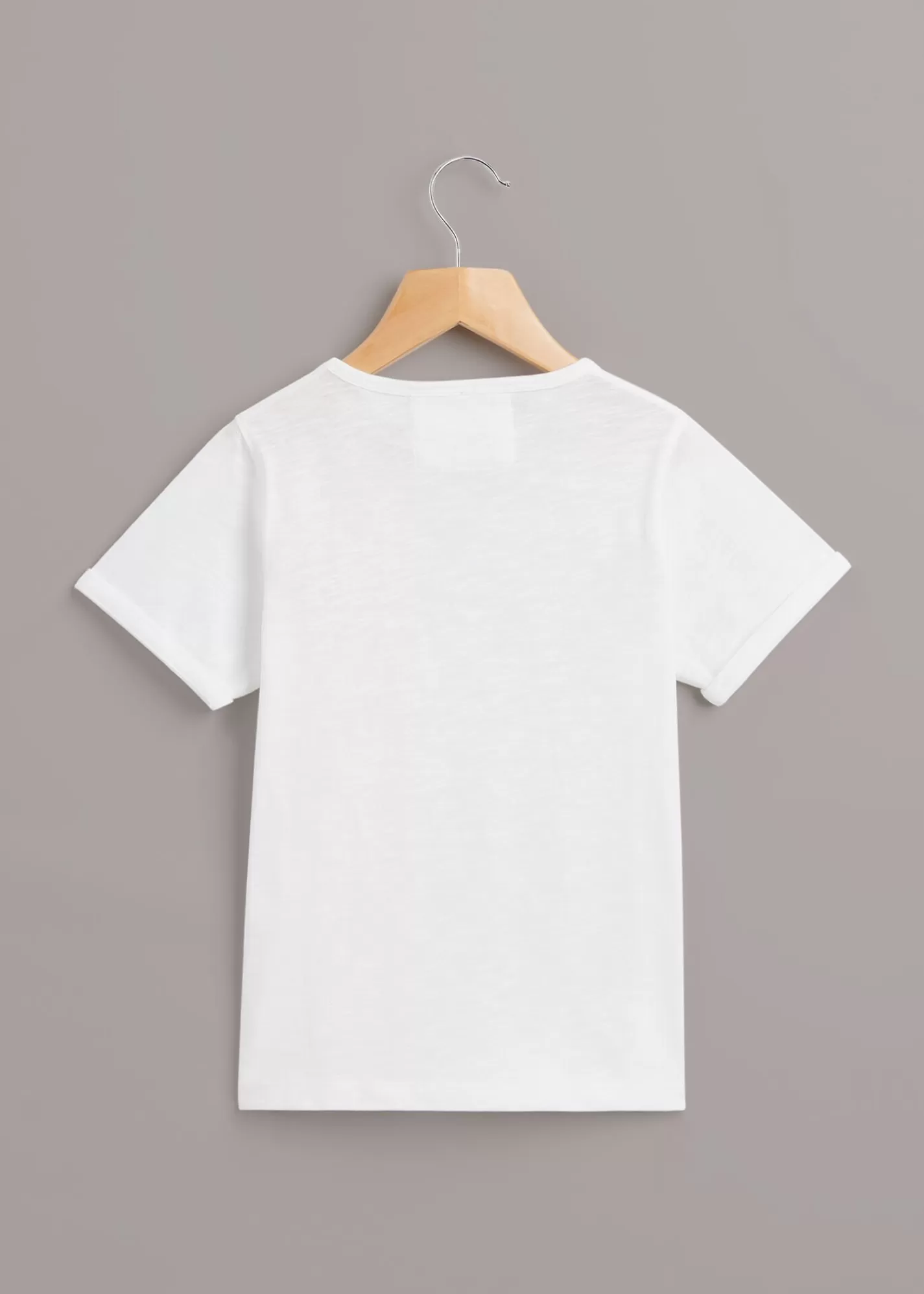 Whistles T-Shirts*Monster Embroidered T Shirt White