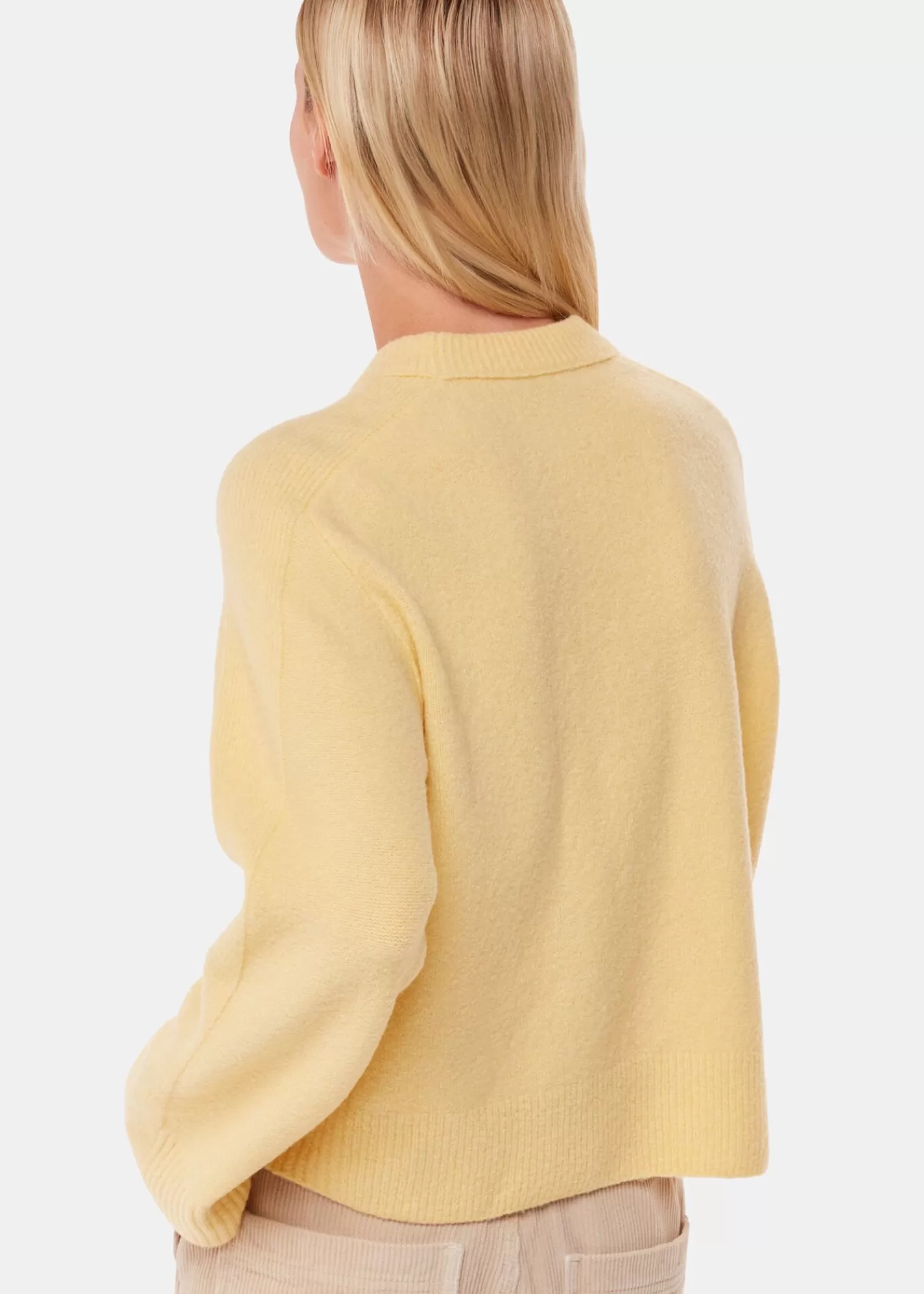 Whistles Knitwear & Cashmere*Alana Wool Mix Crew Neck Yellow